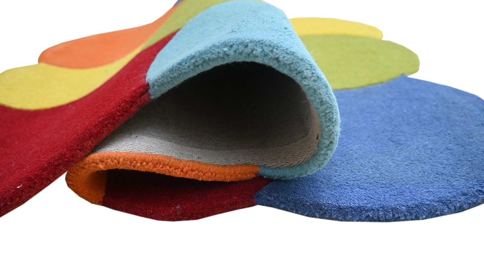 Handgetufteter Wolle teppich 90x120 multi Modern Wohnzimmer SH210