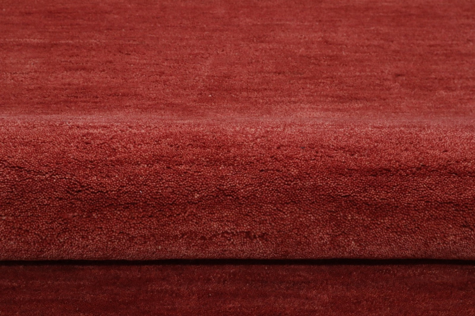 Gabbeh Teppich 100% Wolle Rot Uni Farbe 120x180 cm Handgemacht PL12