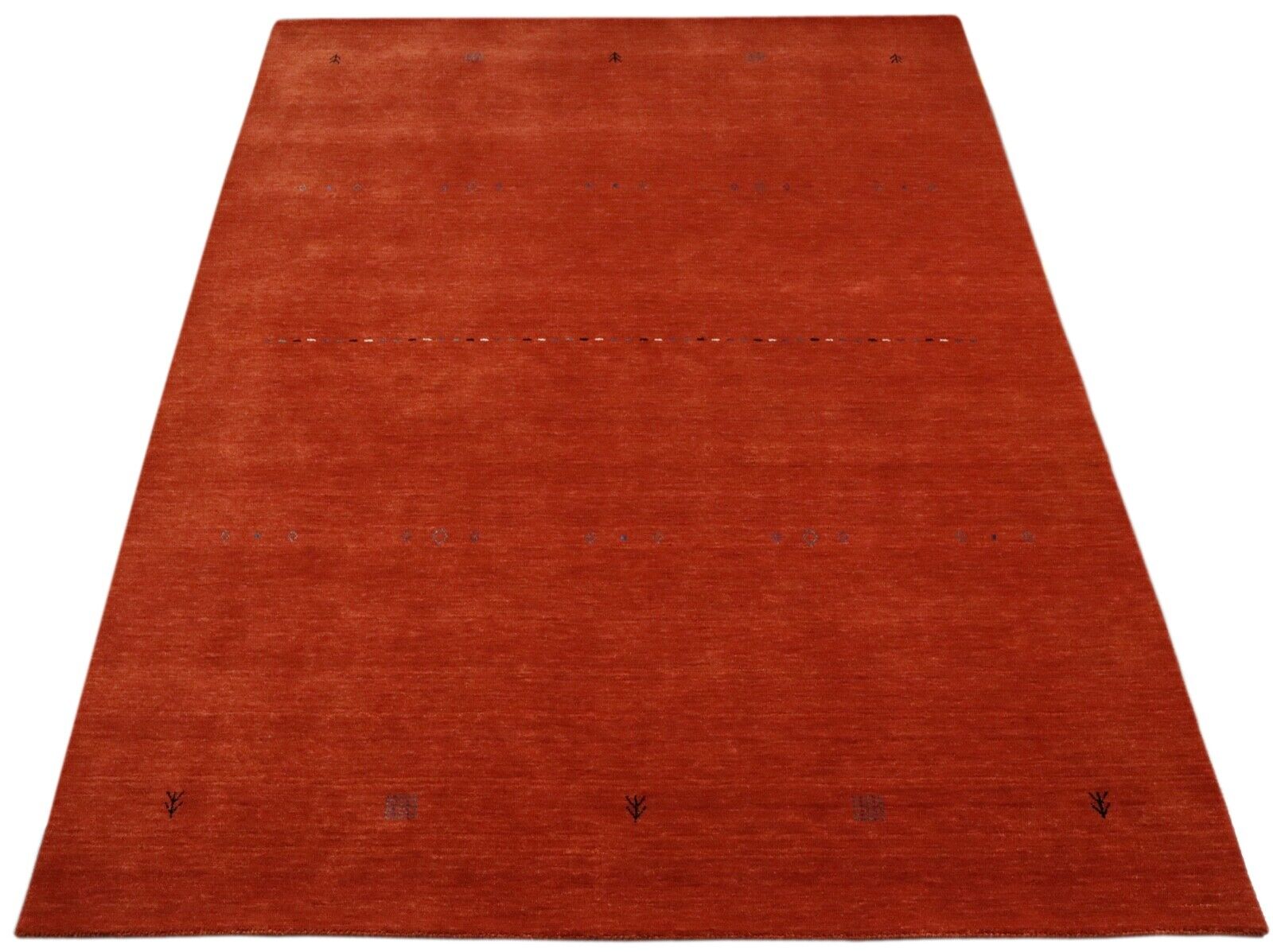 Terakotna preproga, 100 % volna, 170 x 240 cm, ročno tkana orientalska preproga Gabbeh LR1049