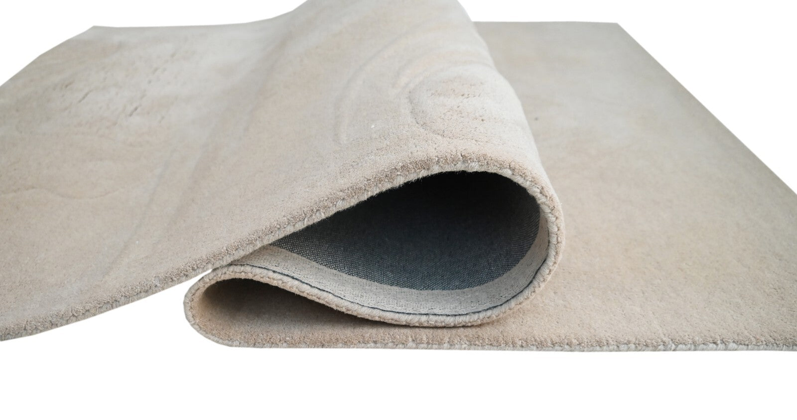 Handgetufteter Wolle teppich 150x240 Beige Modern Wohnzimmer SH230