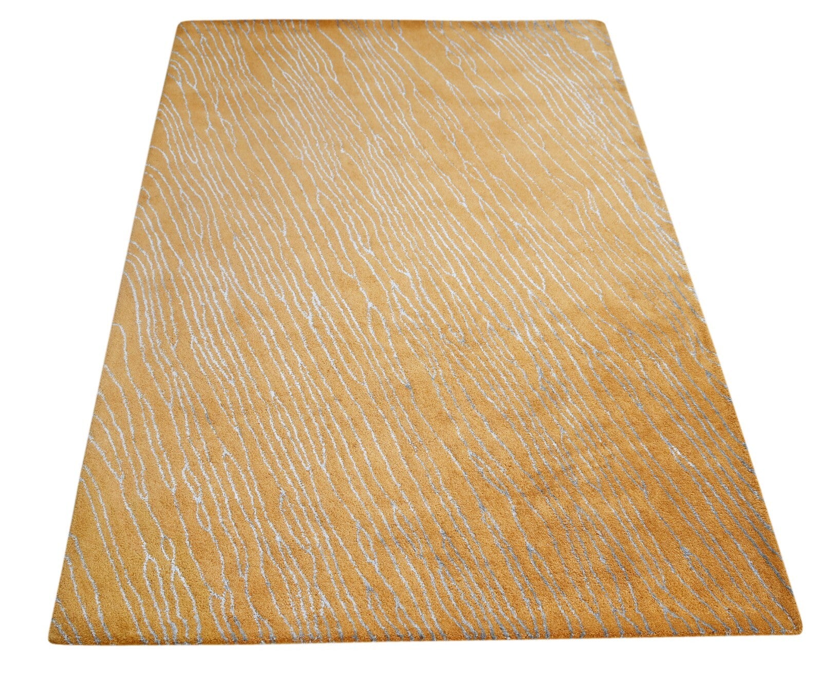 Handgetufteter Wolle Viskose teppich 150x240 Multi-Gold Modern Wohnzimmer SH215