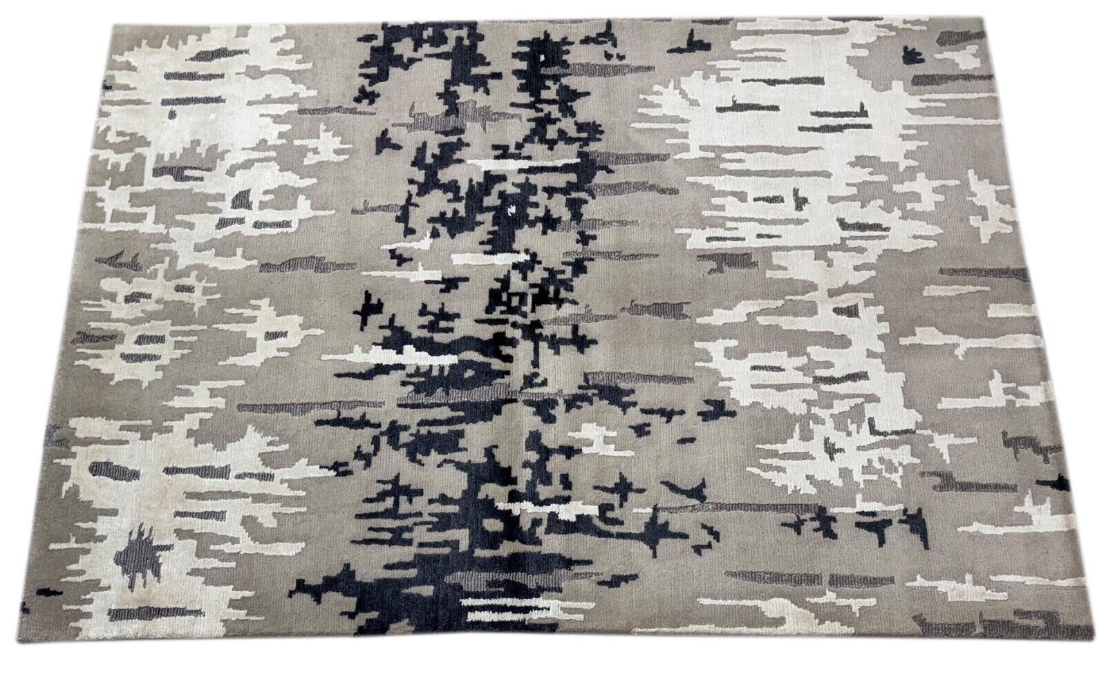 Handgeknüpft Nepal Teppich Einzigartiges Design Bambus seide Wolle 170X240 cm