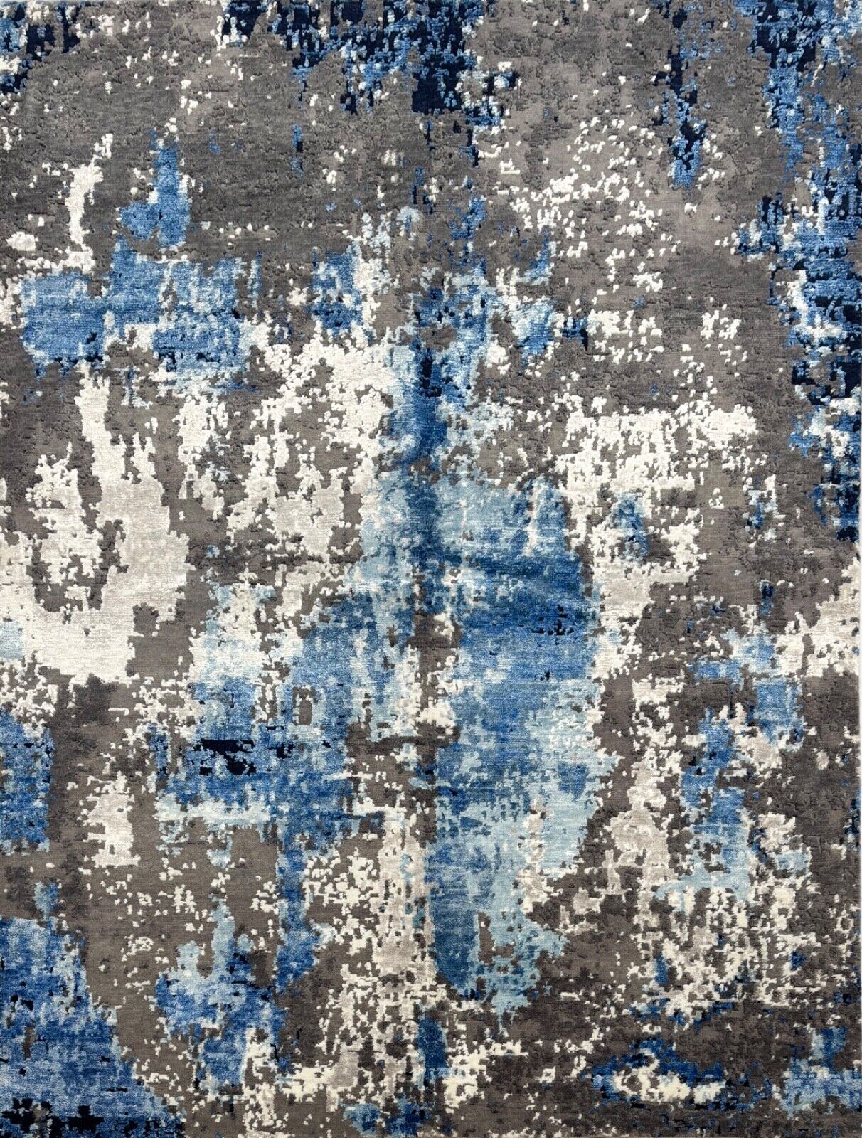 Handgeknüpft Teppich Einzigartiges Design Bambus seide Wolle 168X242 cm DS4