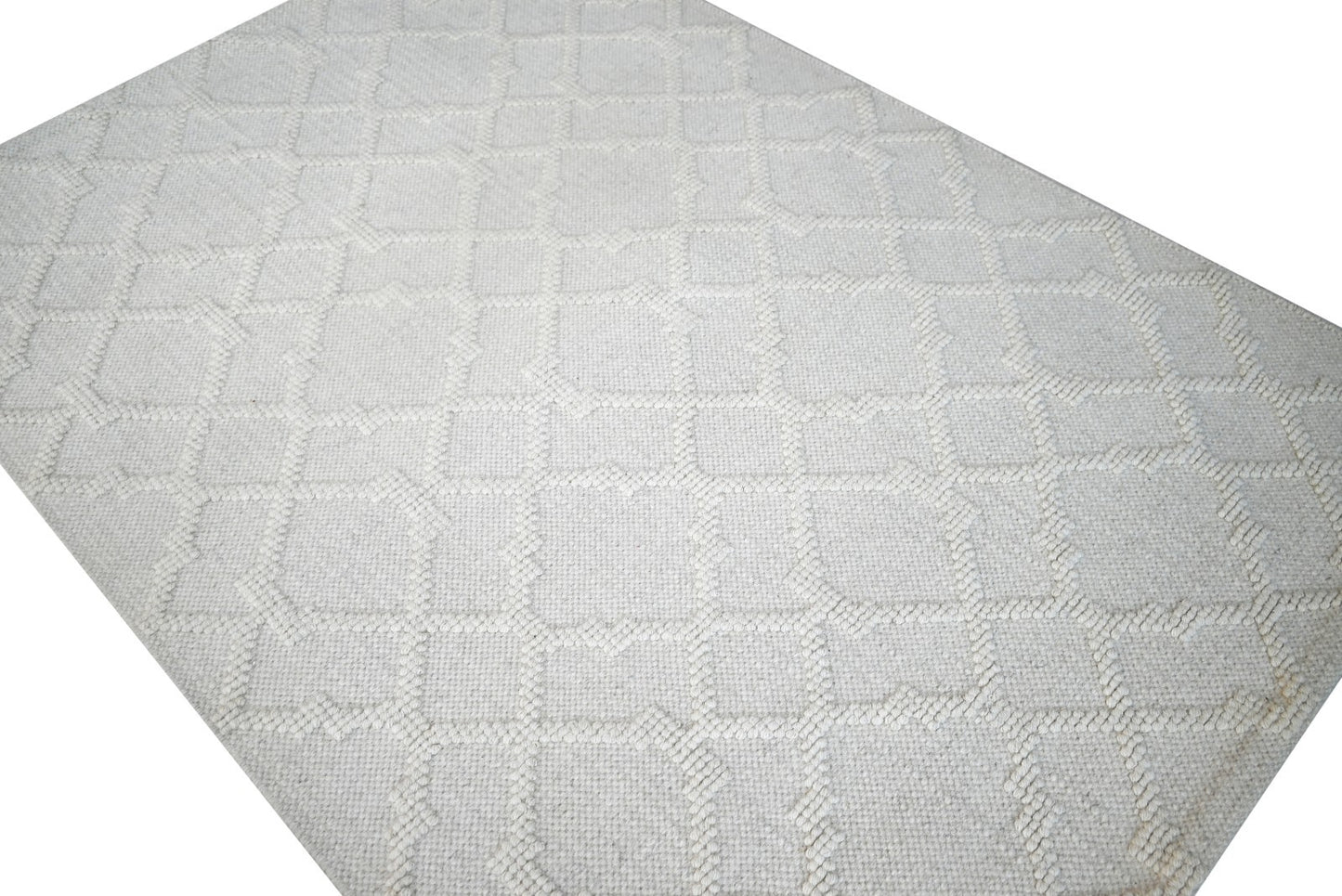 Bunter Wollteppich 120x180 cm Handgefertigt Modern Teppich sh276