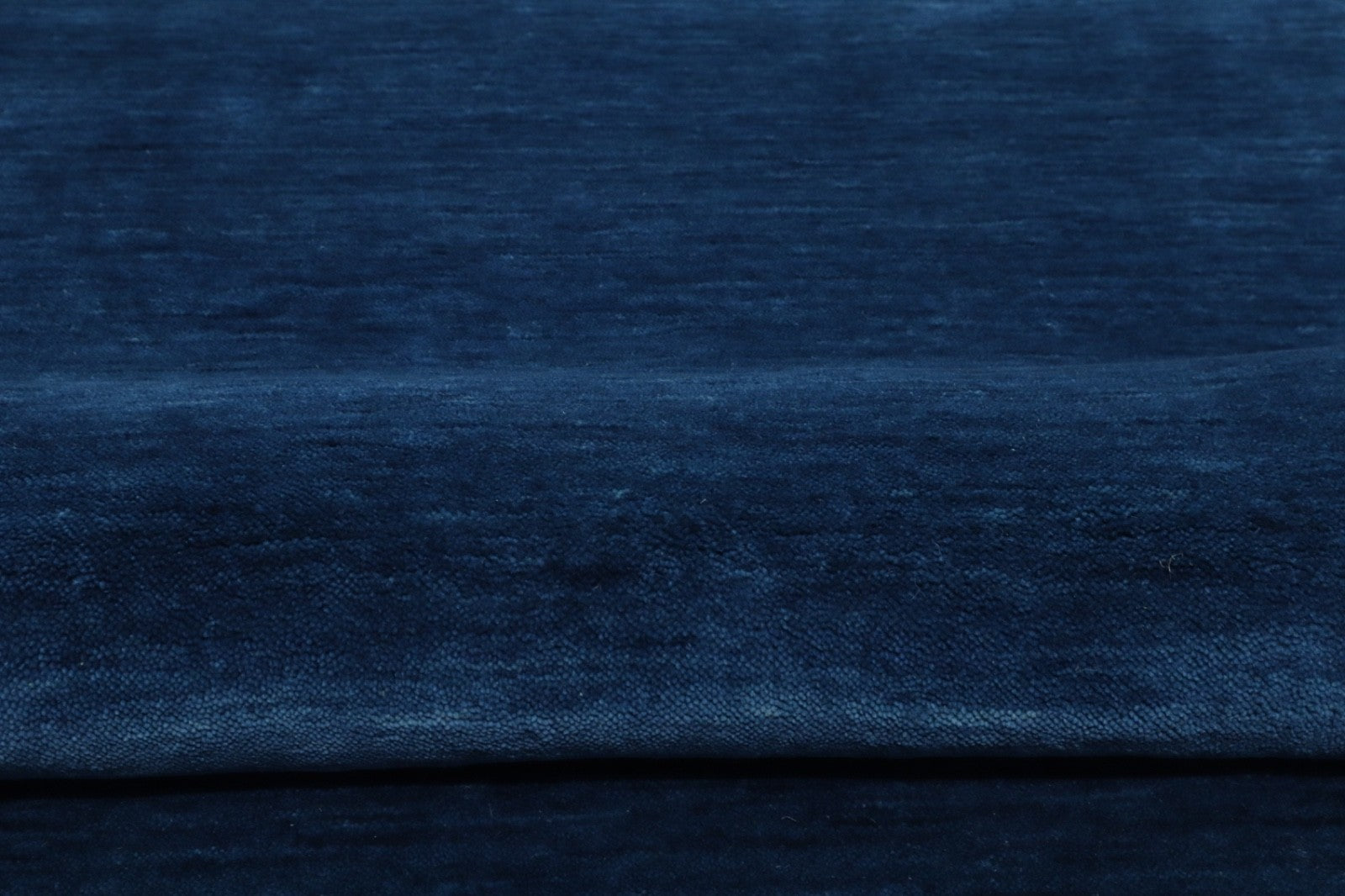 Käsitsi kootud Gabbeh vaip, 100% vill, ühevärviline sinine, 120x180 cm, HL1080