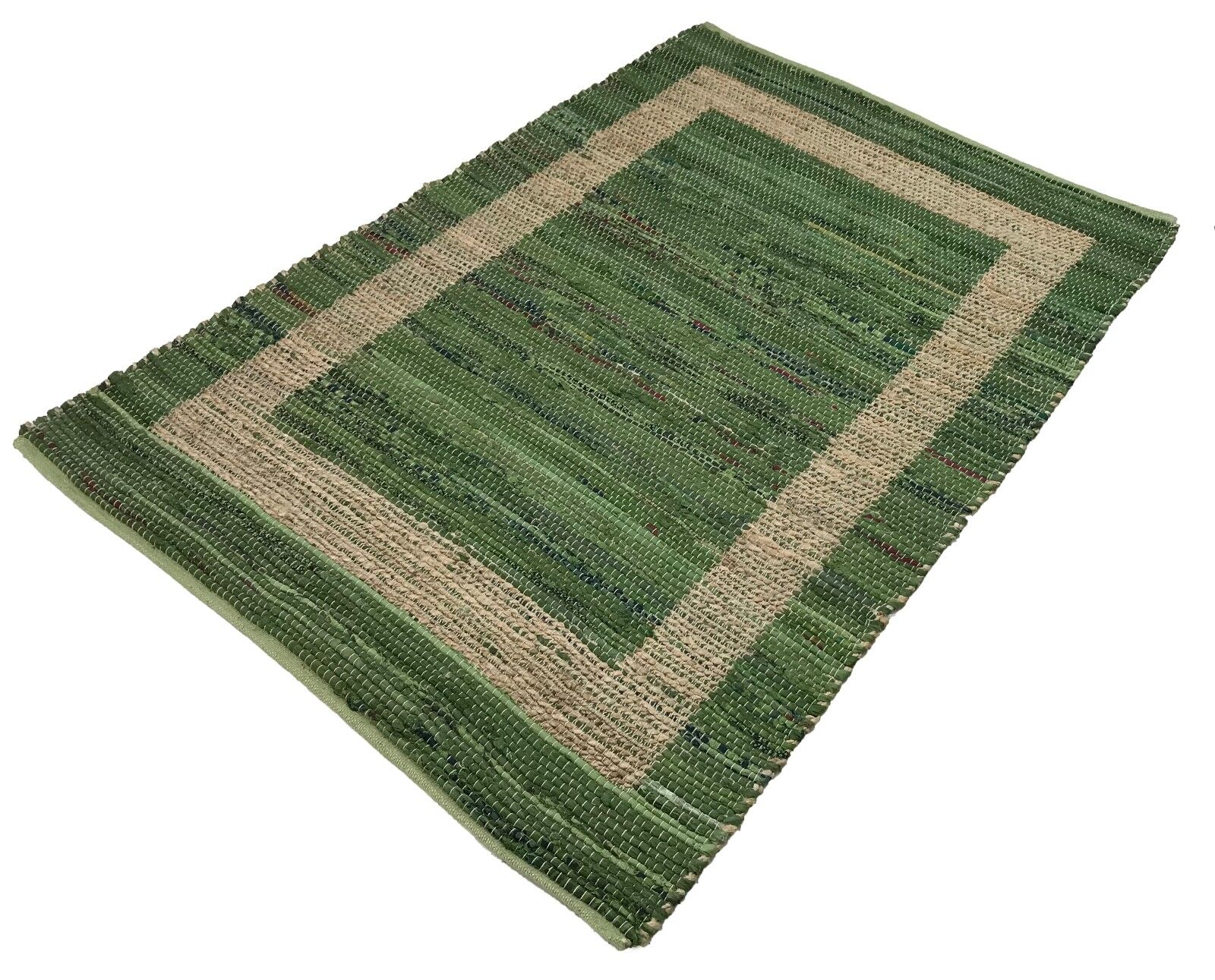 Beidseitig Nutzbar Chindi Kelim Durry Teppich Handgearbeiteter, 4 Größen Dhurrie