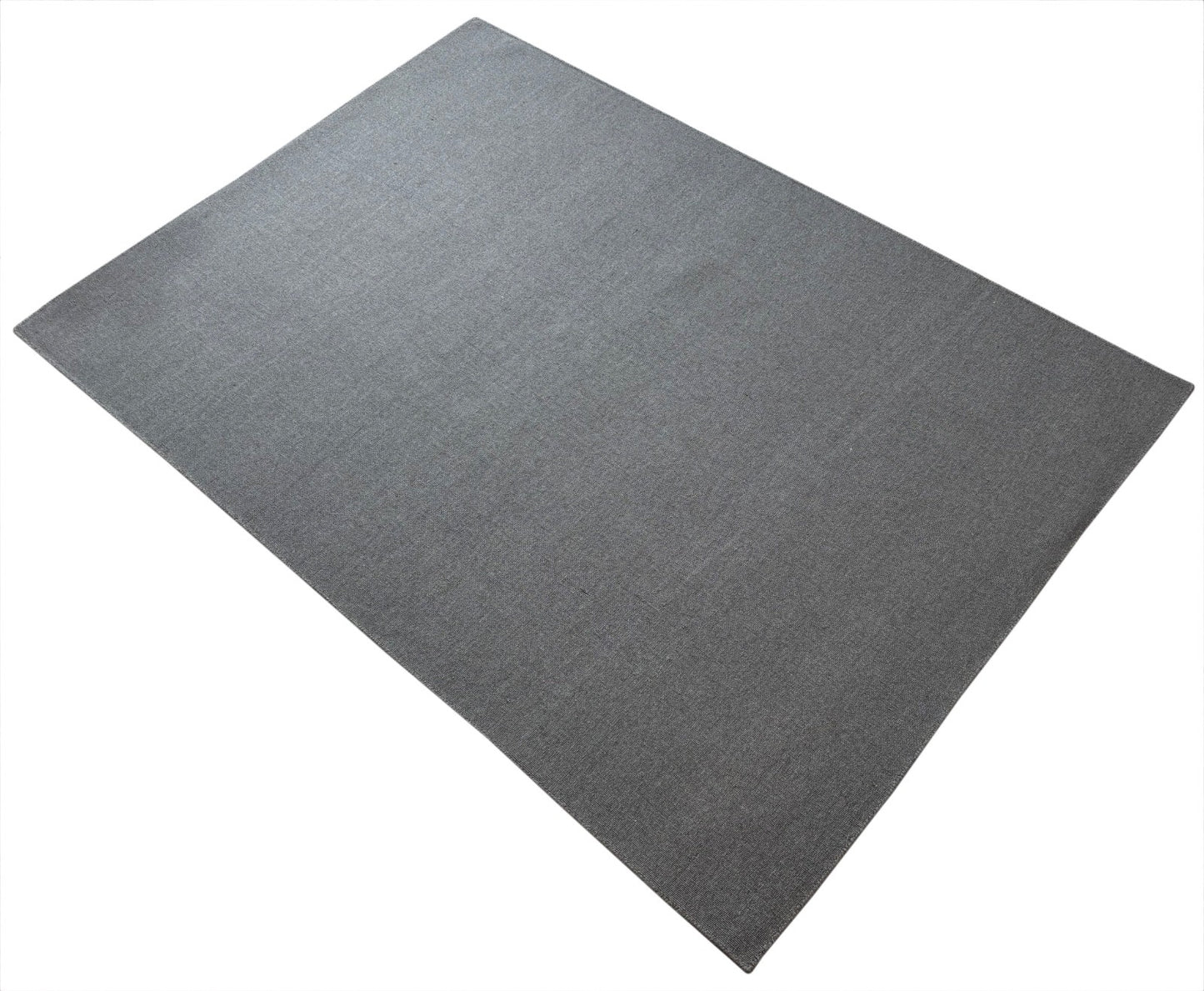 160x230 cm Kilim Teppich Handgewebt Flachgewebe Grau 100% wolle