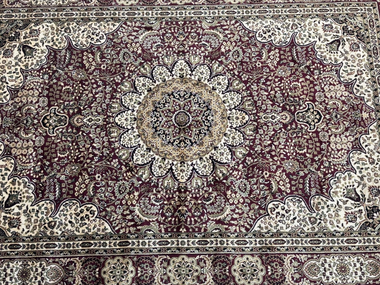 Kašmír Design Orientteppich 150x210 cm Viskose Seidenglanz Kastanienbraun M38M