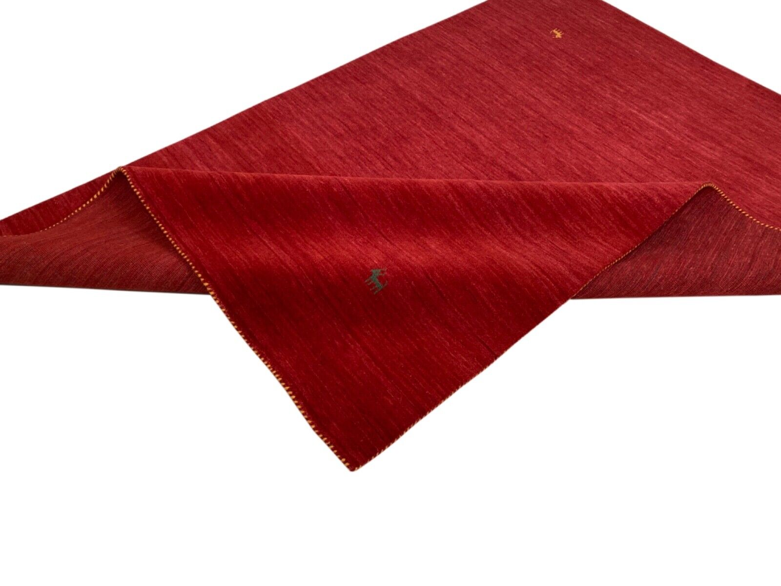 Rot Teppich 100% Wolle 170x240 cm Handgewebt Gabbeh Orientteppich