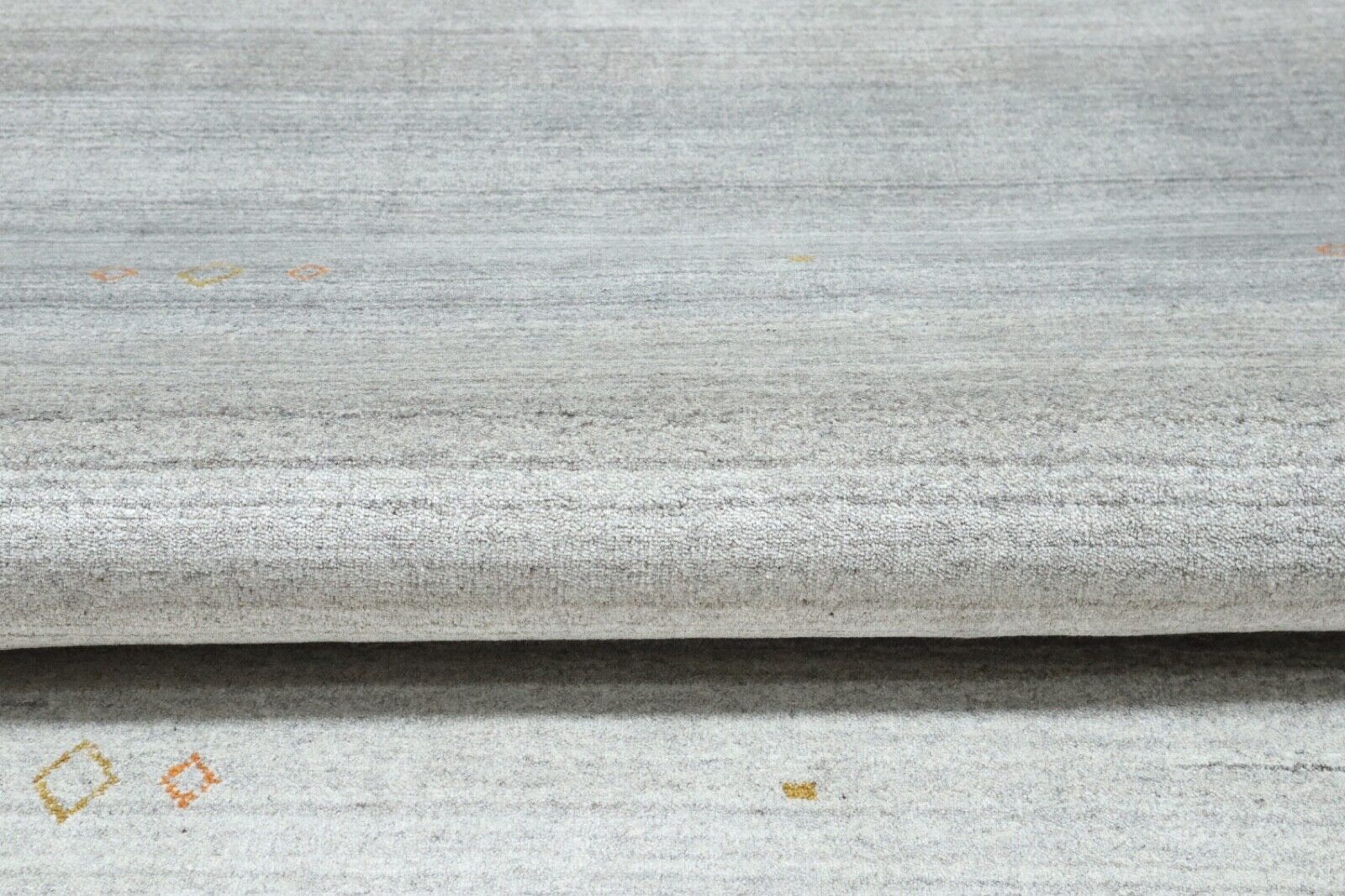 Preproga 100 % volna 170 x 240 cm siva črna bež ročno tkana Gabbeh LR1047