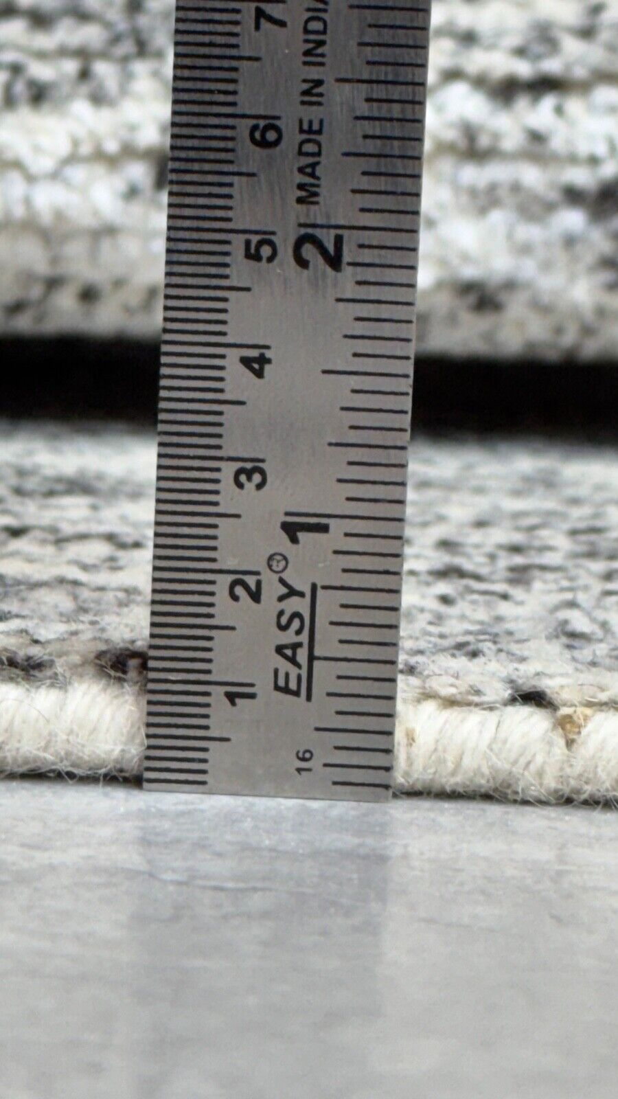 现代地毯 60x90 手工编织羊毛粘胶混纺灰色米色黑色 DTK-98