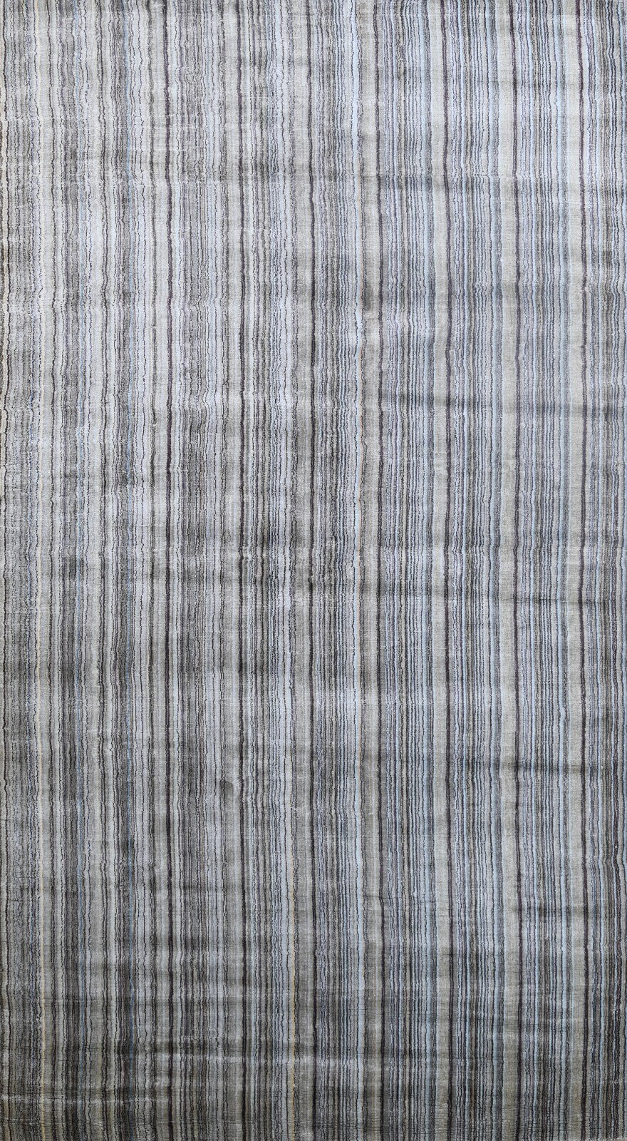 Handgewebter Teppich 160x290 Multi Glanzoptik Viskosem Wohnzimmer SH138