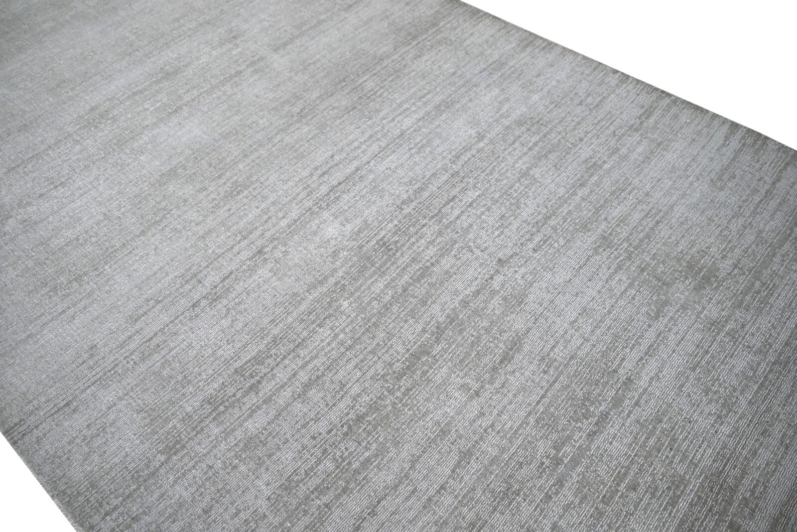 手工编织地毯 150x240 灰色亮面粘胶纤维平铺式客厅地毯 SH113