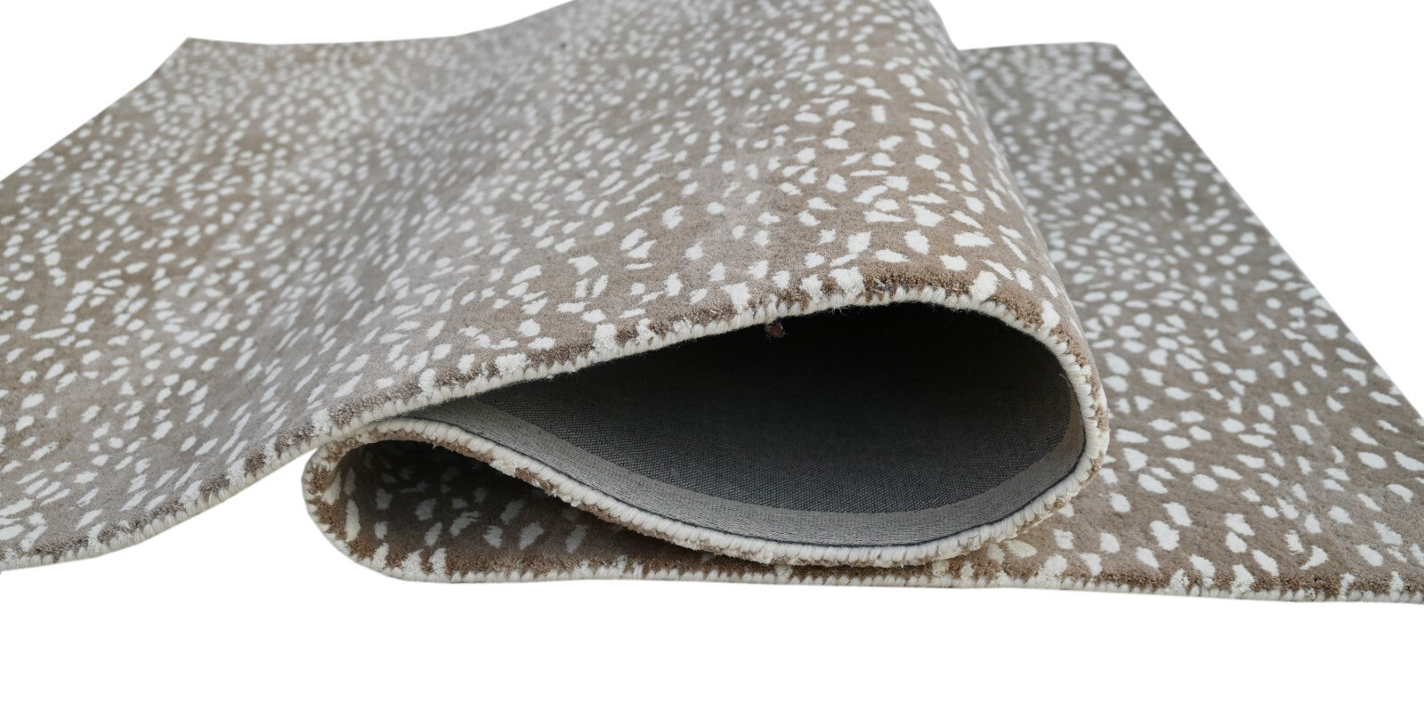 Handgetufteter Wolle teppich 150x240 Beige Modern Wohnzimmer SH243