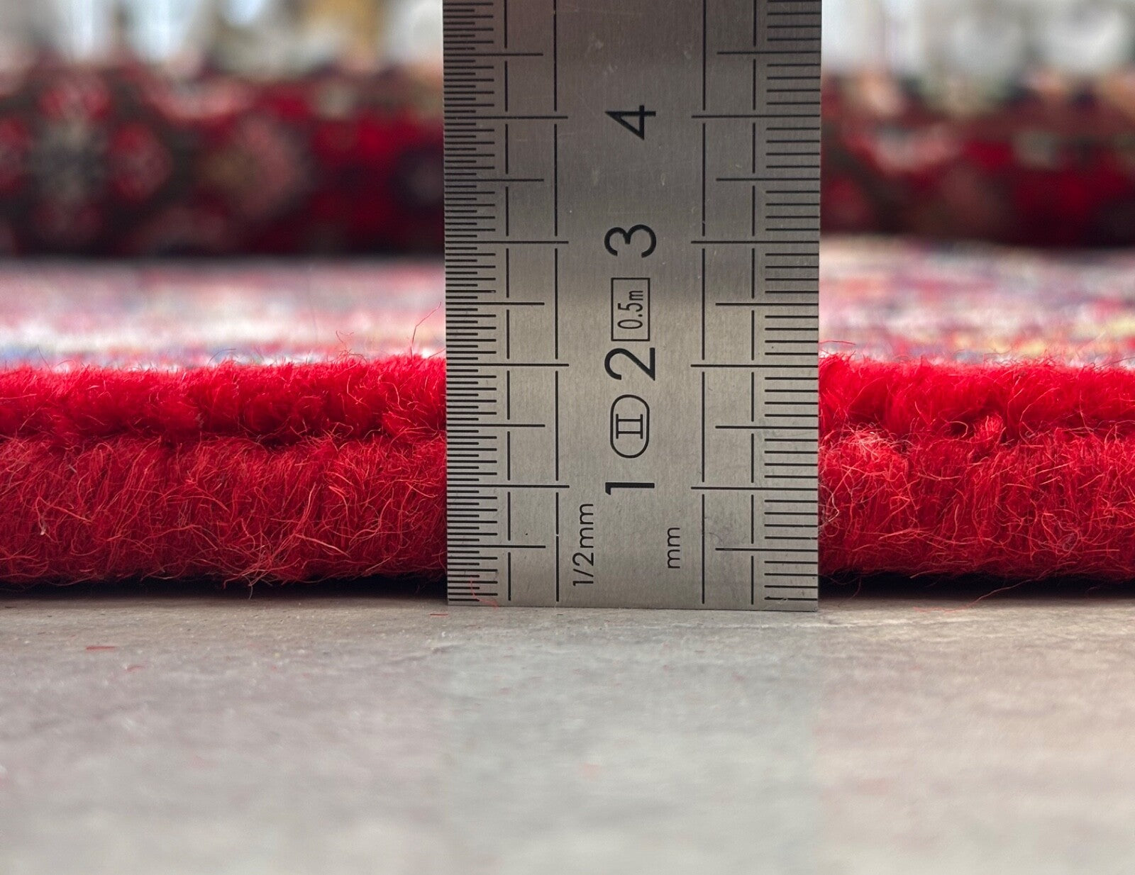 Orientteppich 250x350 Rot Handgeknüpft Bidjar Design 100 % Schurwolle Teppich