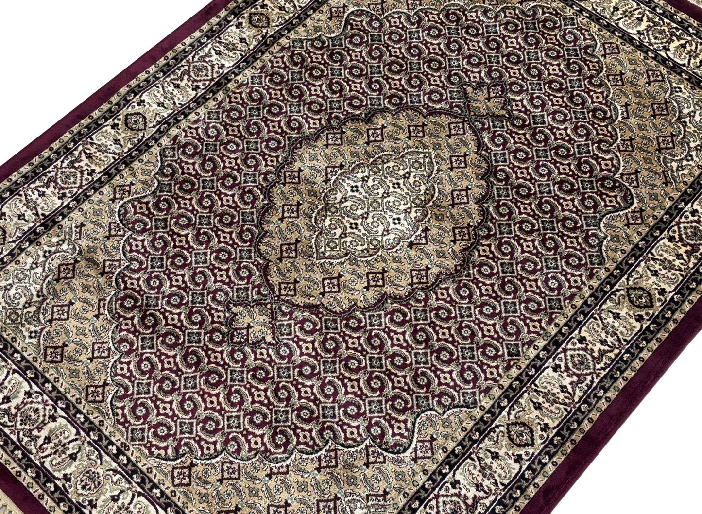 Orientteppich Kastanienbraun Kaschmir, Tabriz Design Teppich 150x210 cm M36M