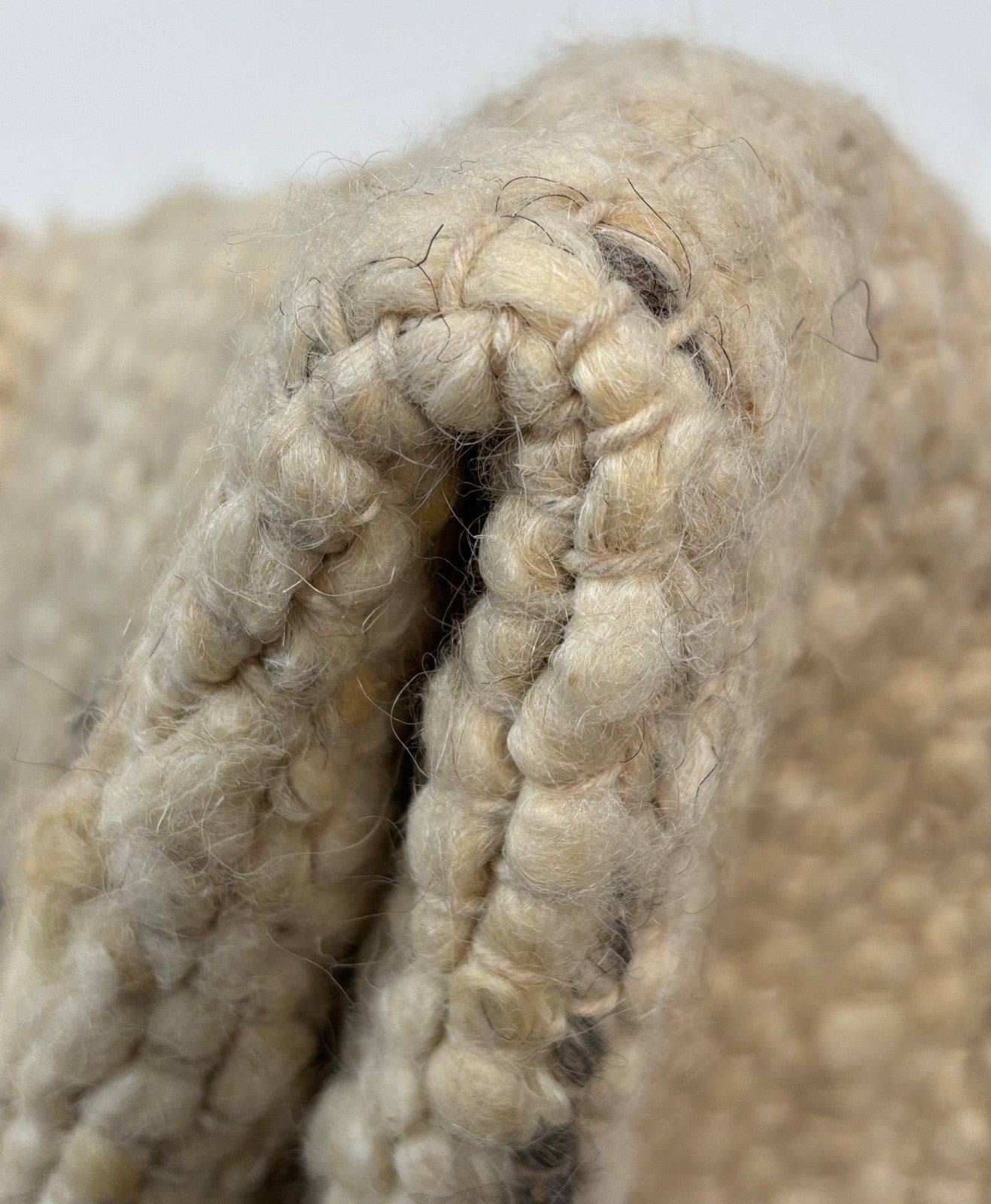 Preproga 60x90 cm bombažna juta naravne barve ročno tkana ploščata dekorativna D527