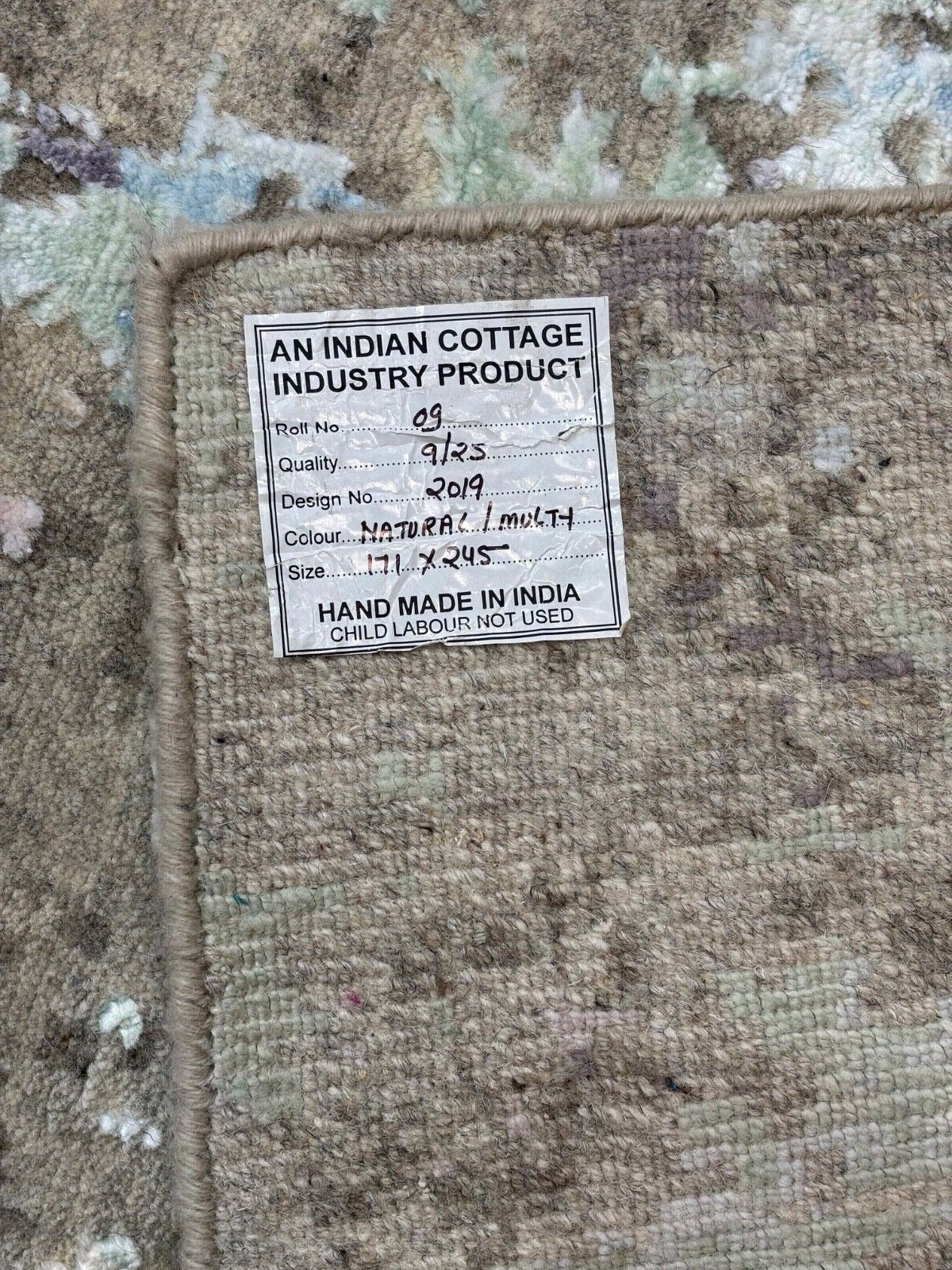 Handgeknüpft Teppich Einzigartiges Design Bambus seide Wolle 171X245 cm DS3