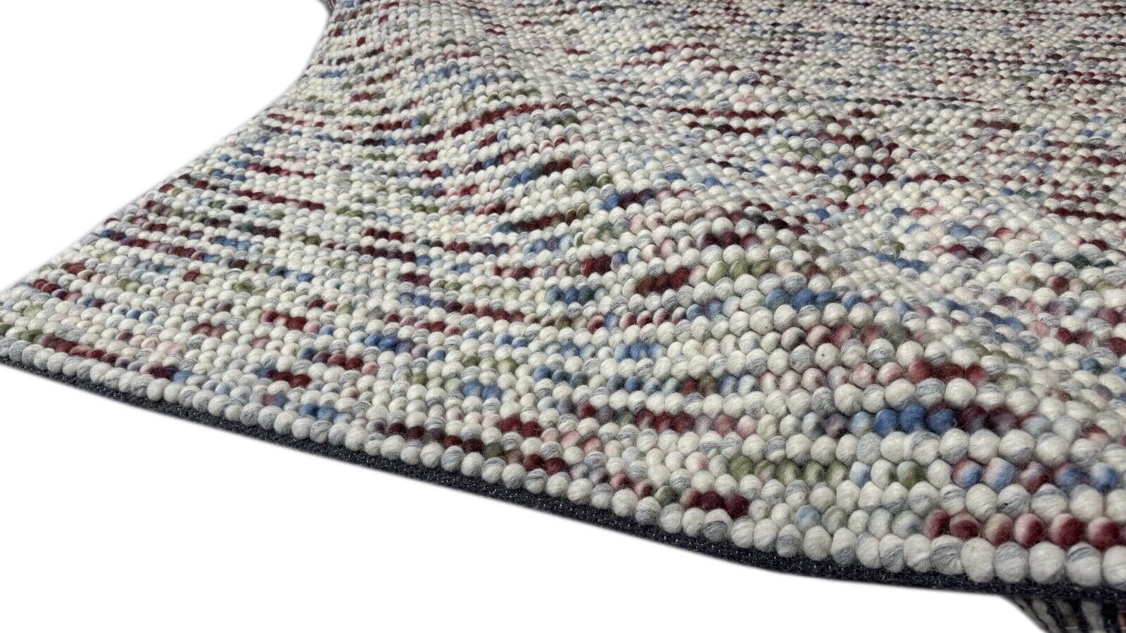 Wollteppich 170x240 cm Handgefertigt Modern Natur Teppich st18