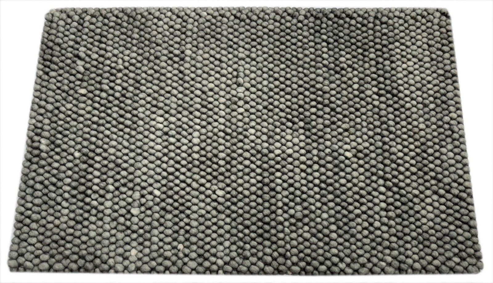 Handgefertigter Kilim Dhurry Teppich 60x90 Grau 100% Wolle Flachgewebe R95