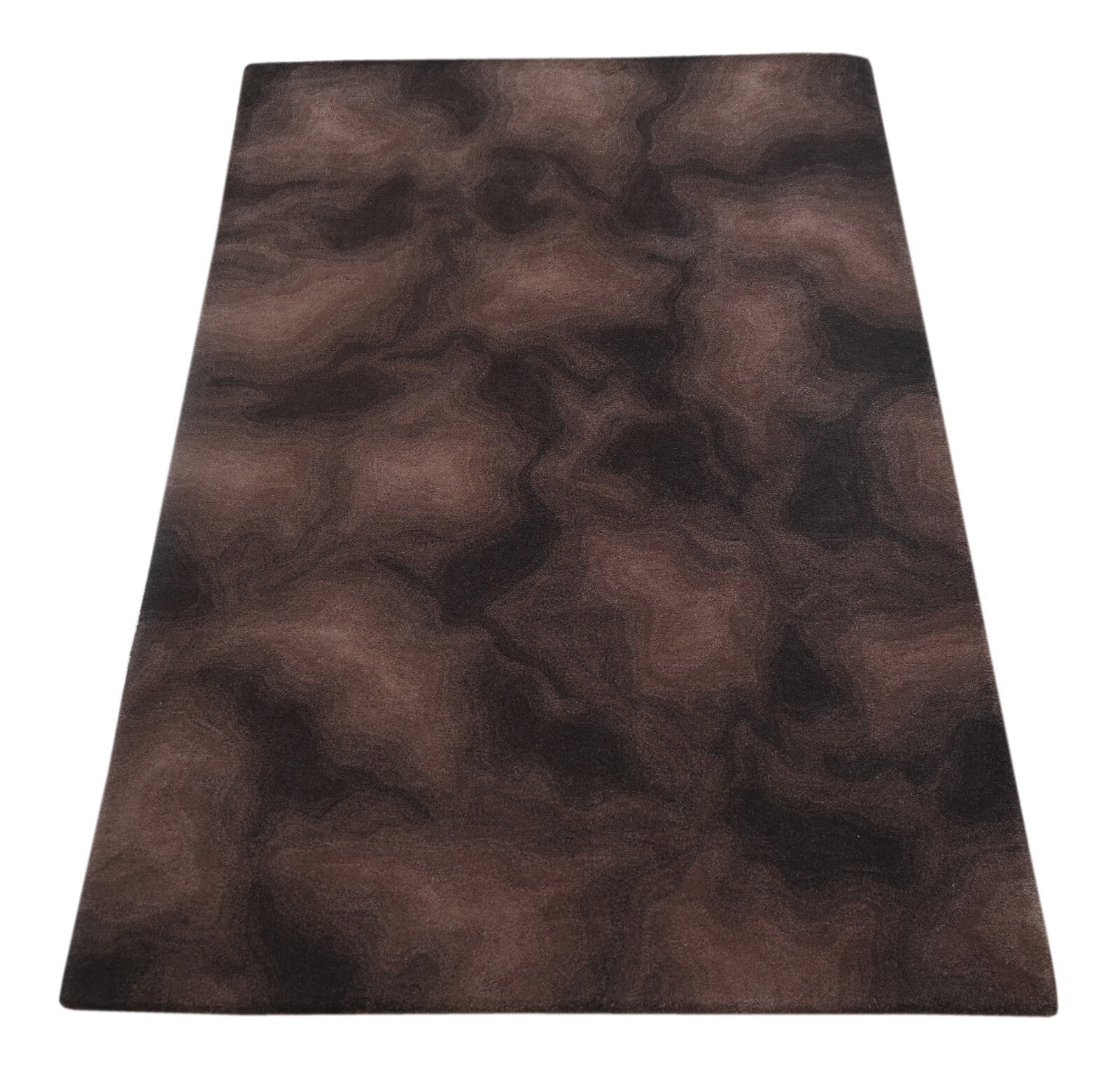 Handgetufteter Wolle teppich 120x180 braun Modern Wohnzimmer SH209