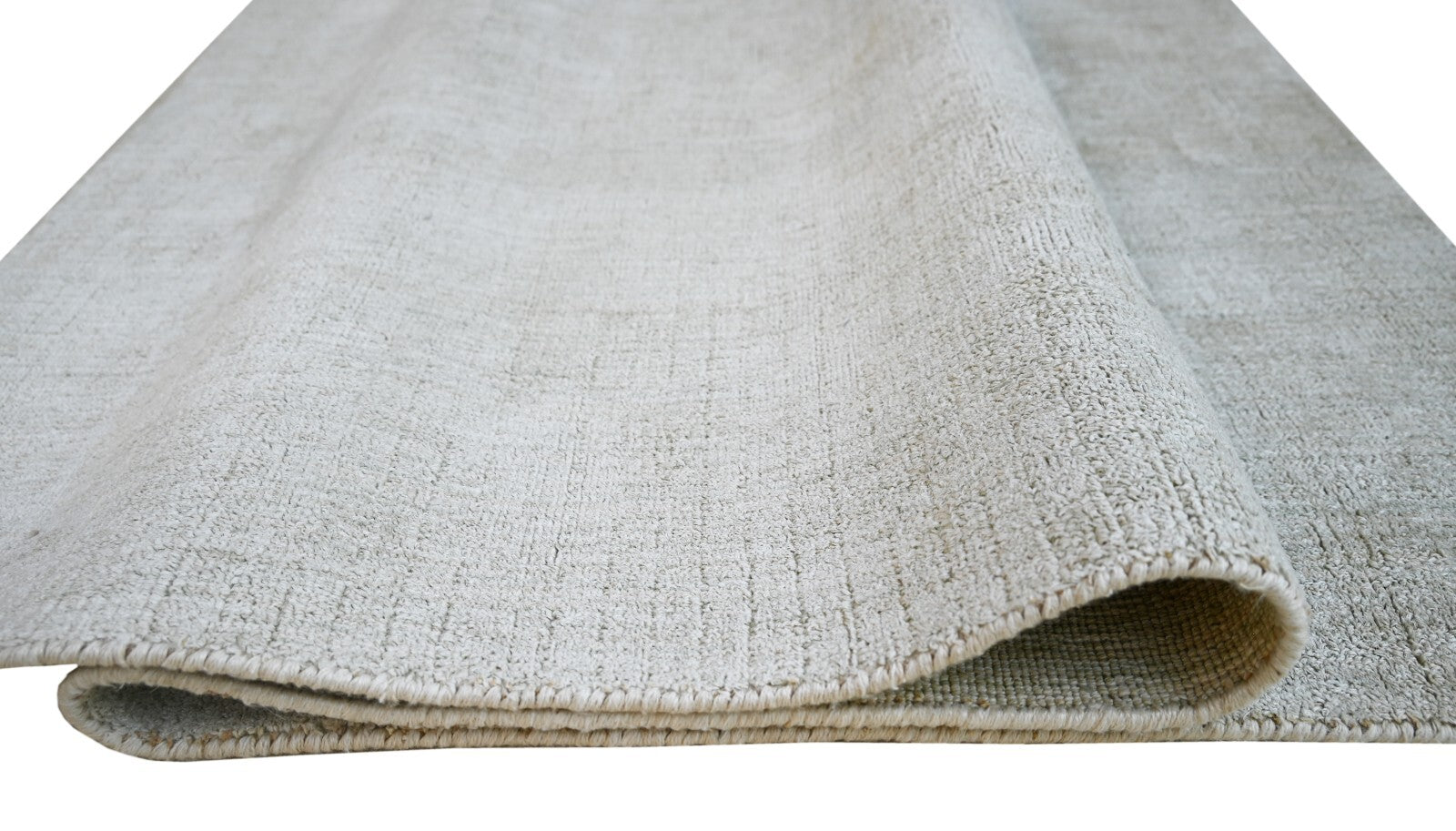 Tappeto tessuto a mano 120x180 crema effetto lucido lino piatto soggiorno SH253