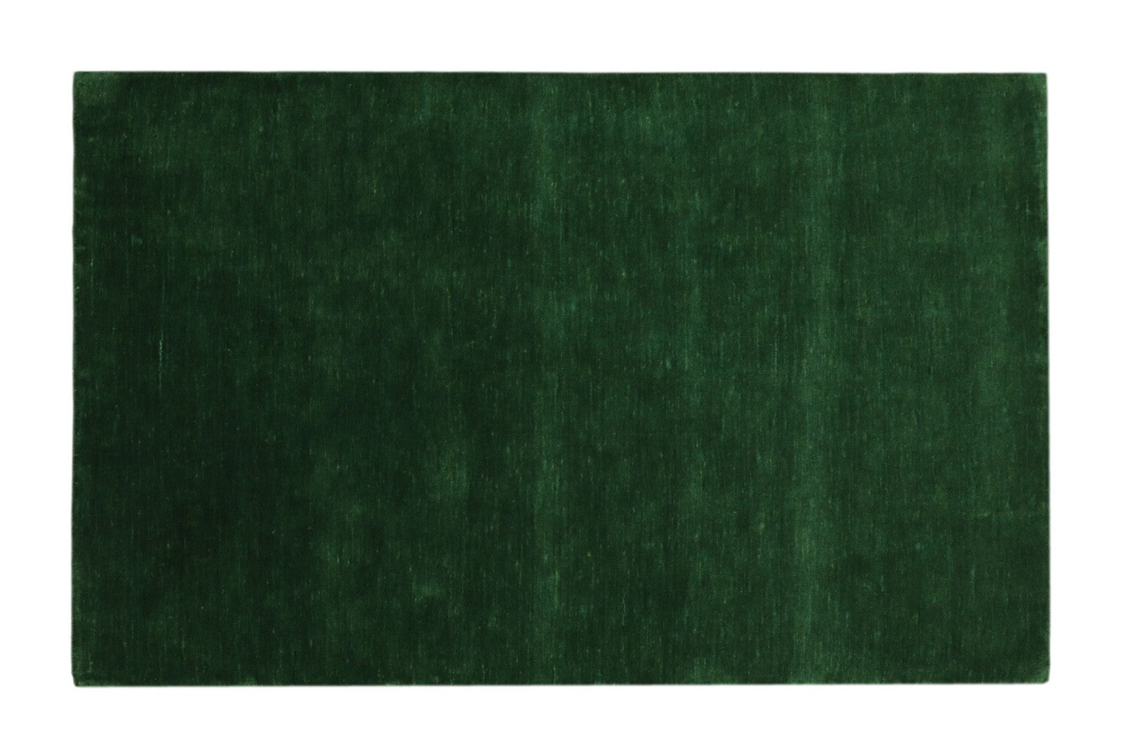 Handgewebter Gabbeh Teppich 100% Wolle Grün Unifarben 120x180 cm HL1082