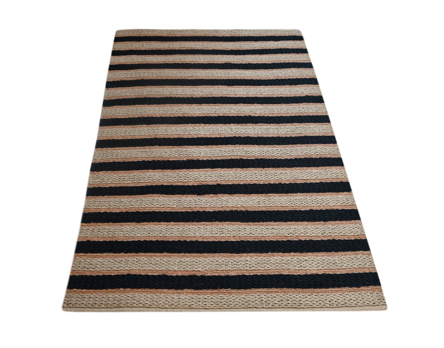 Bunter Wollteppich 150x240 cm Handgefertigt Modern Natur Teppich sh176