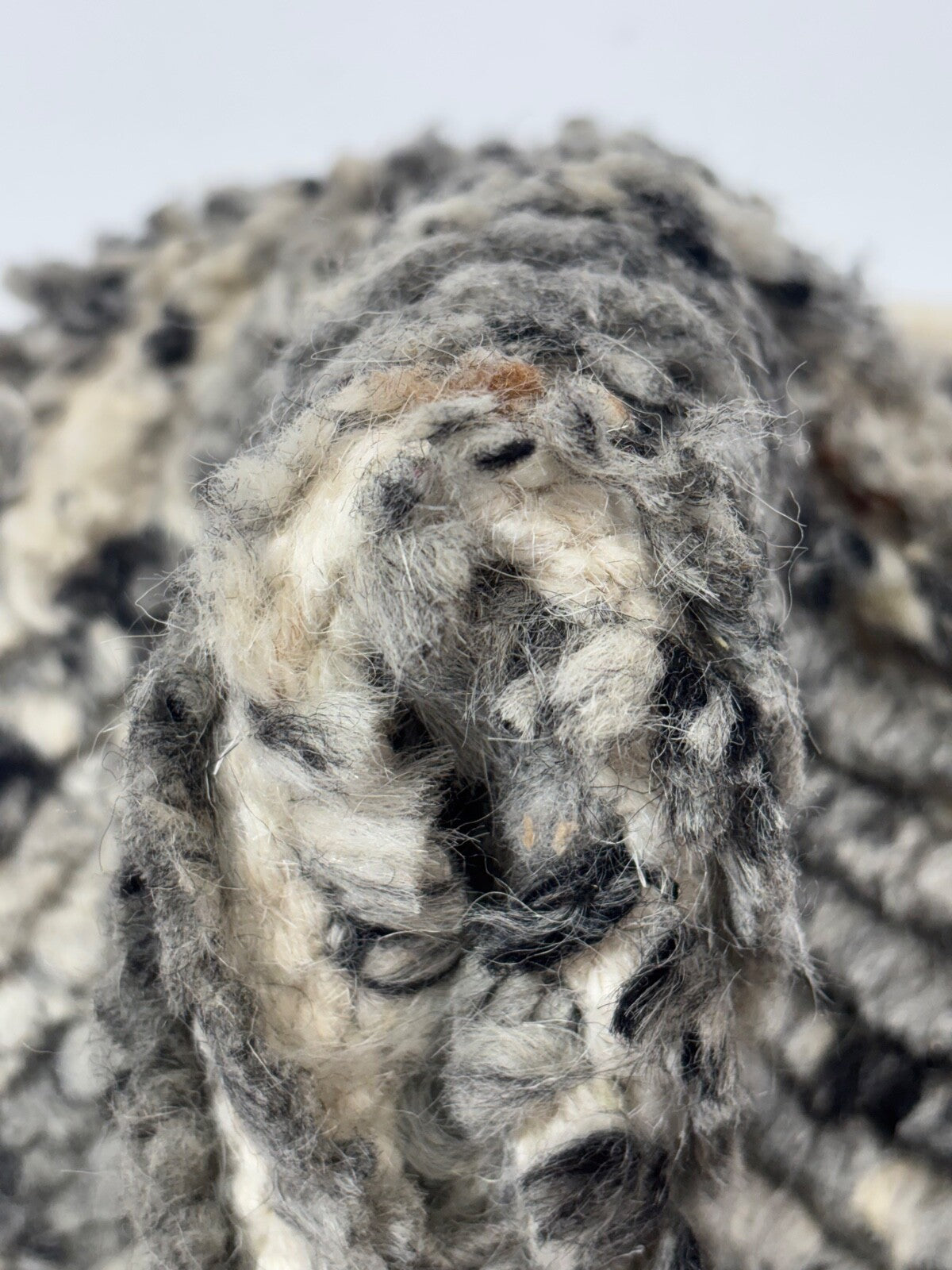 Tappeto in lana annodato a mano 60x90cm 100% lana Design moderno Multigrey BCI80