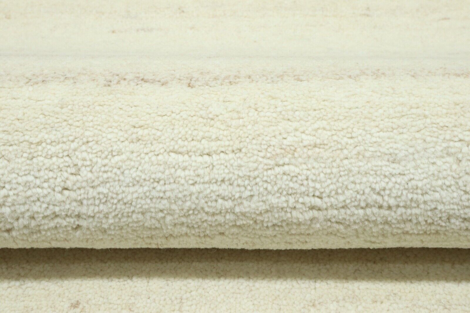 Gabbeh Teppich 100% Wolle 70X140 cm Handarbeit Beige Grau Handgetuftet T1032