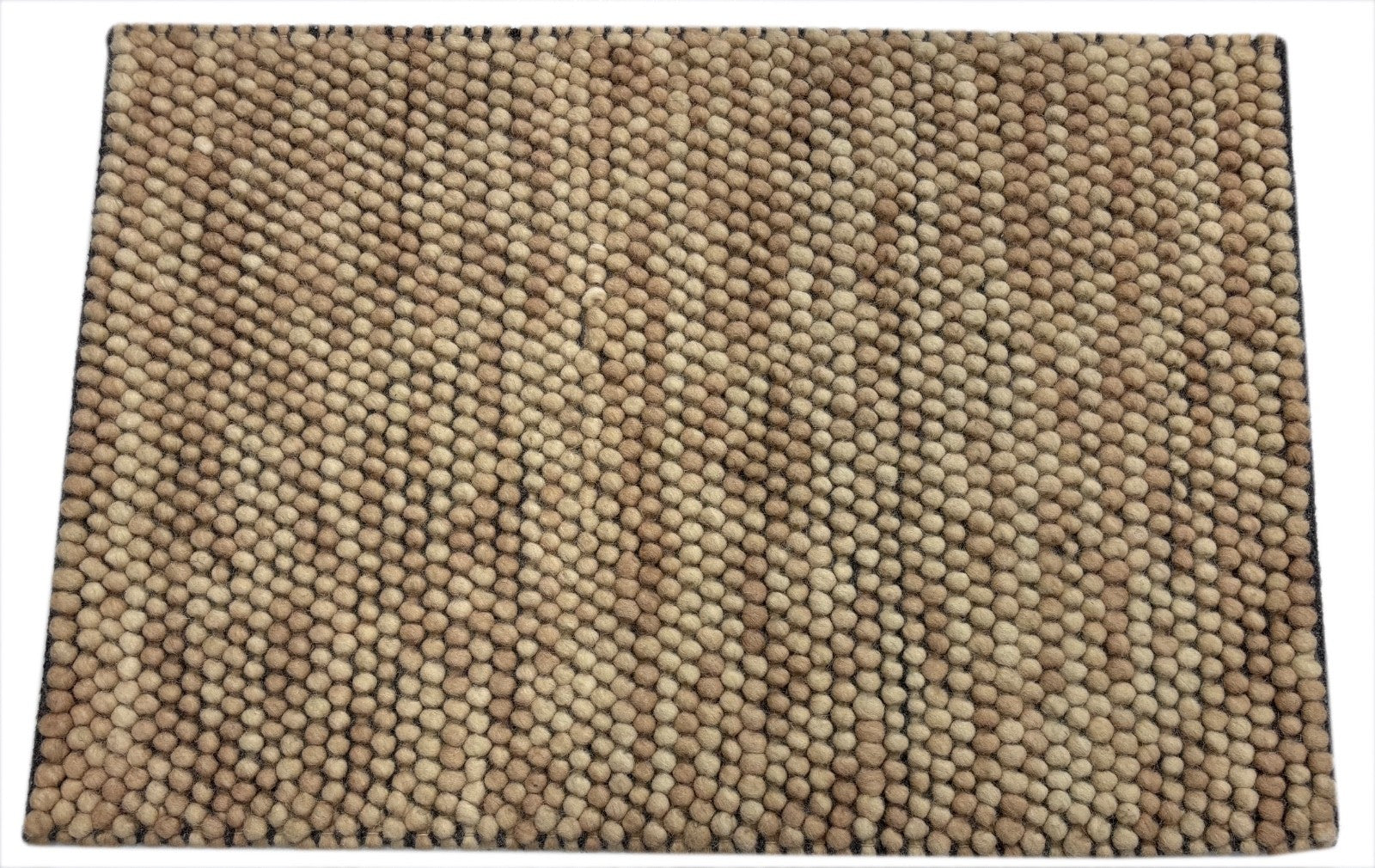 Handgefertigter Kilim Dhurry Flachgewebe design 60x90 Sandfarbe Wolleteppich R96