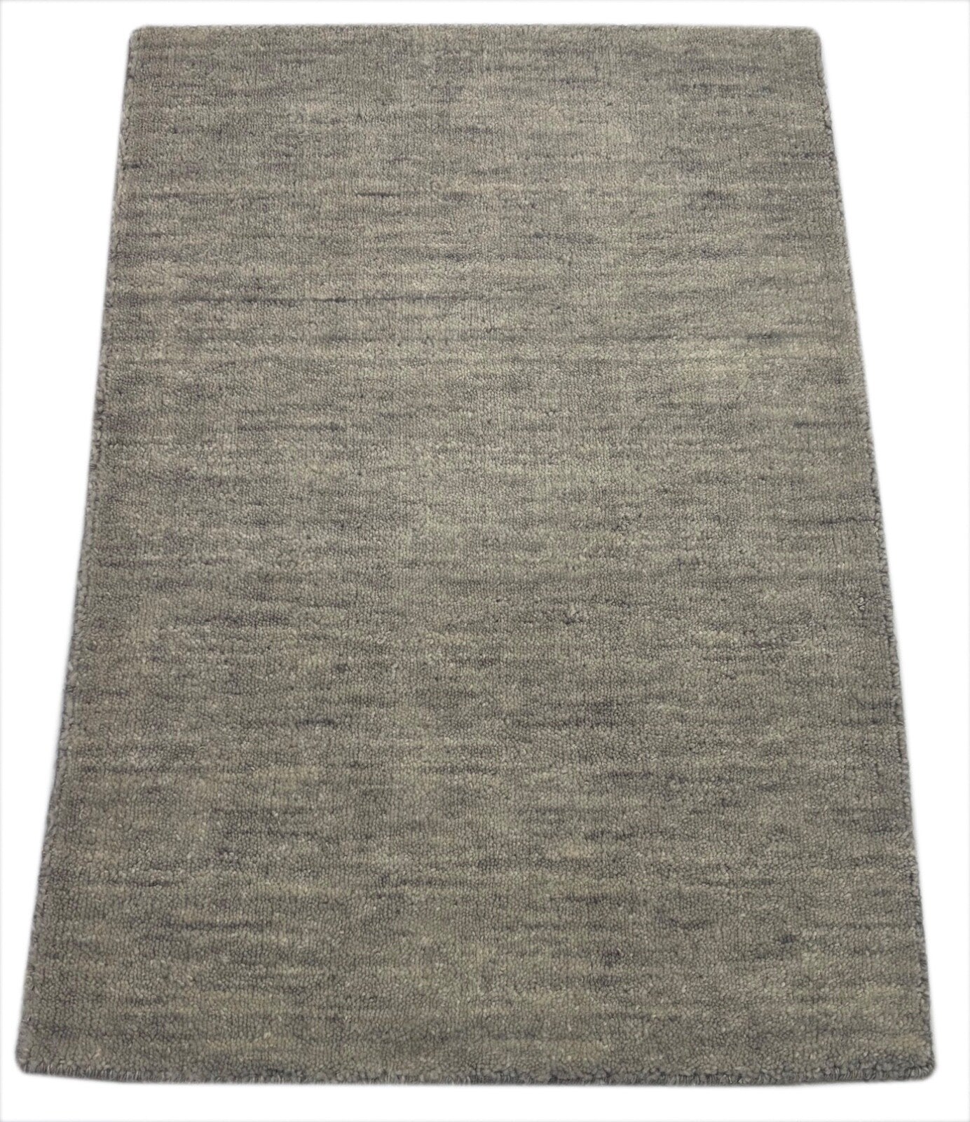 Kézzel szőtt szőnyeg 60x90cm ezüst modern gyapjúszőnyeg kézzel készített D710