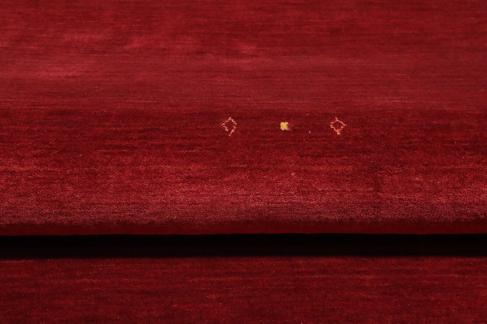 Rot Gabbeh Teppich 100% Wolle 200x300 cm Handgewebt Orientteppich Lr1052