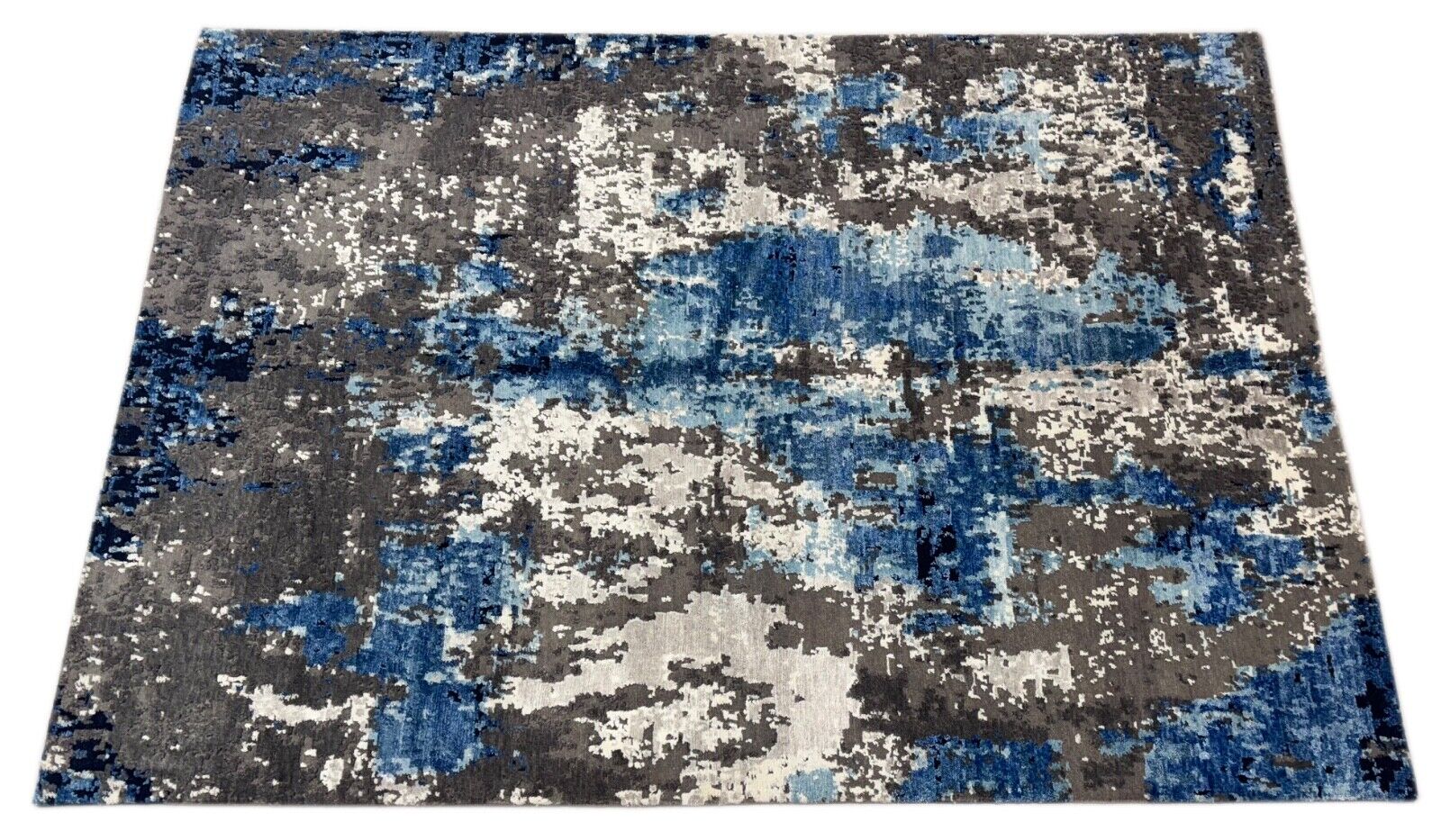 Handgeknüpft Teppich Einzigartiges Design Bambus seide Wolle 168X242 cm DS4