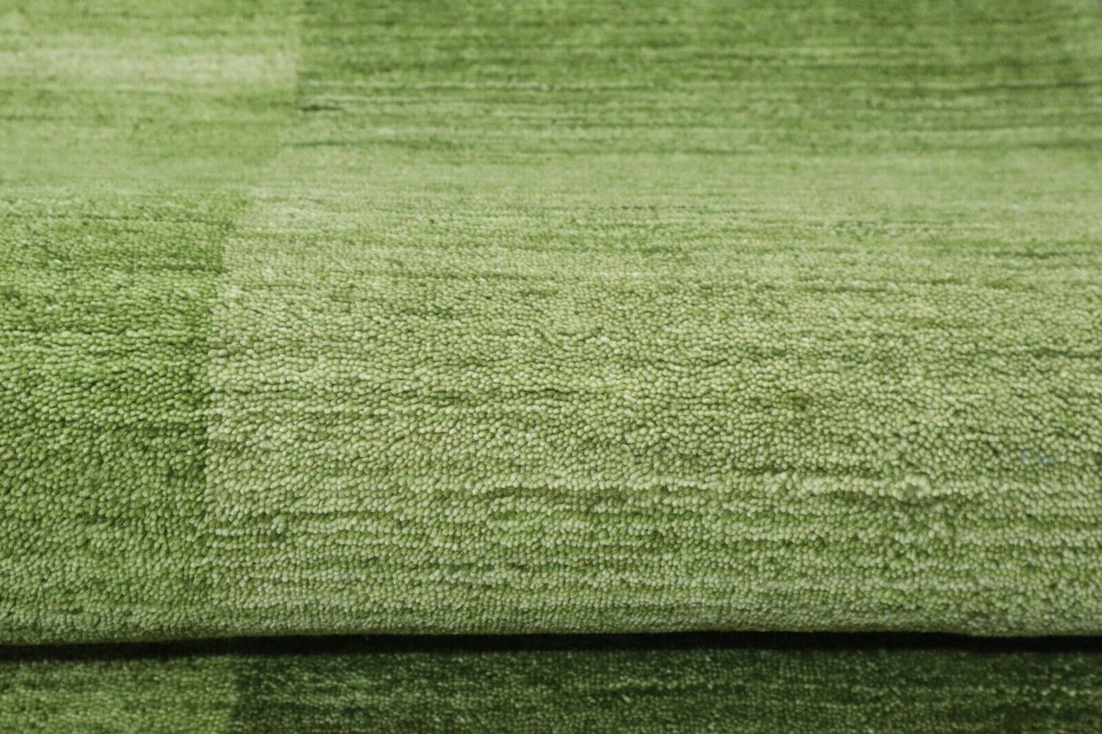 Grün Brücke Teppich 100% Wolle 70X240 cm Handarbeit Läufer Handgetuftet T984