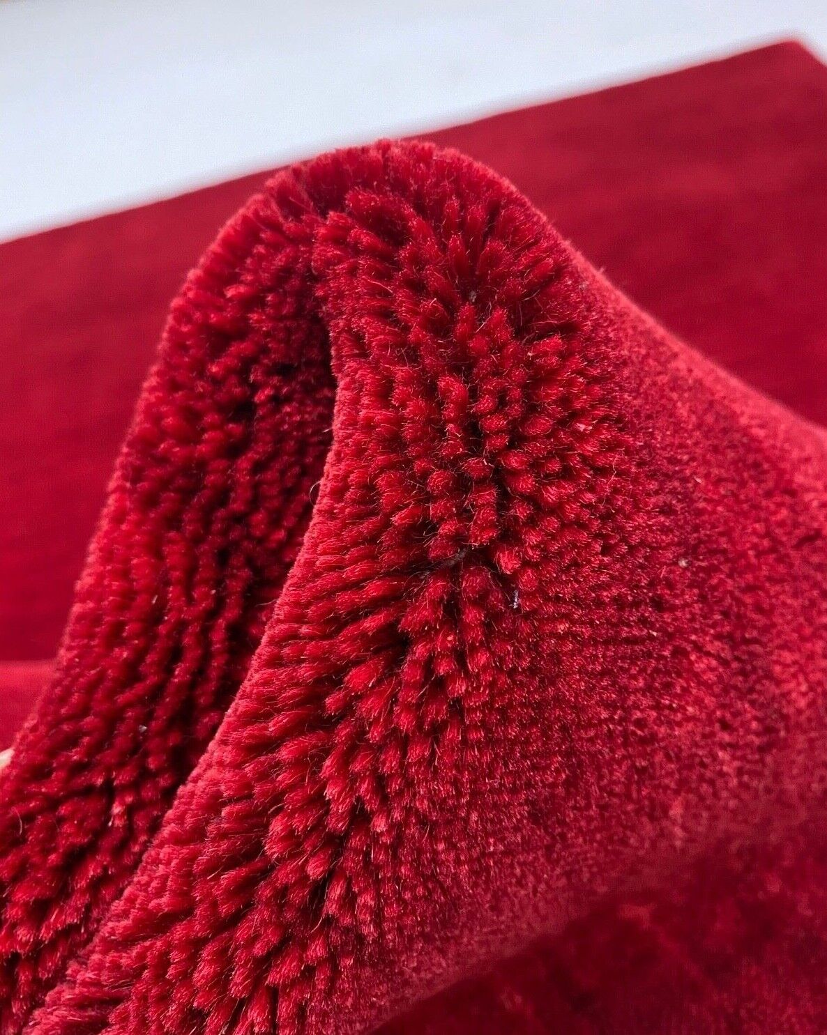 Gabbeh Teppich Rot 100% Wolle Orientteppich Handgewebt Loom Brücke G543