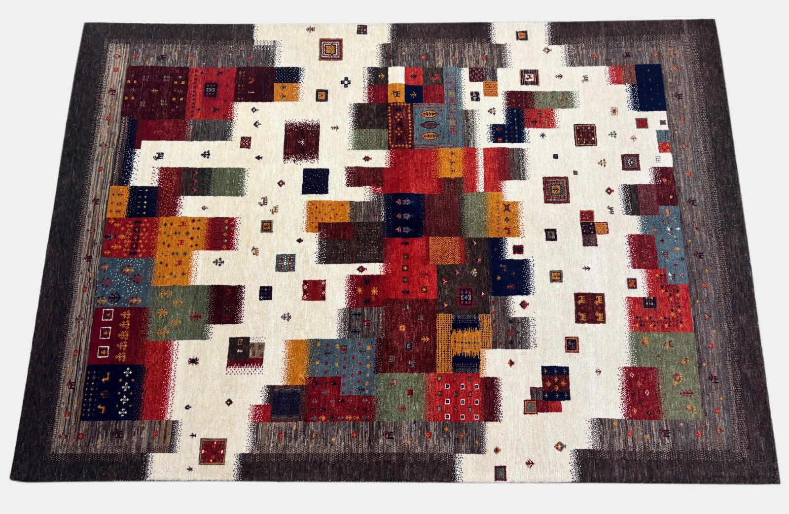 Handgeknüpft Orientteppich 170x240 Wolle Teppich Multi Klassisch Design 118-9/9