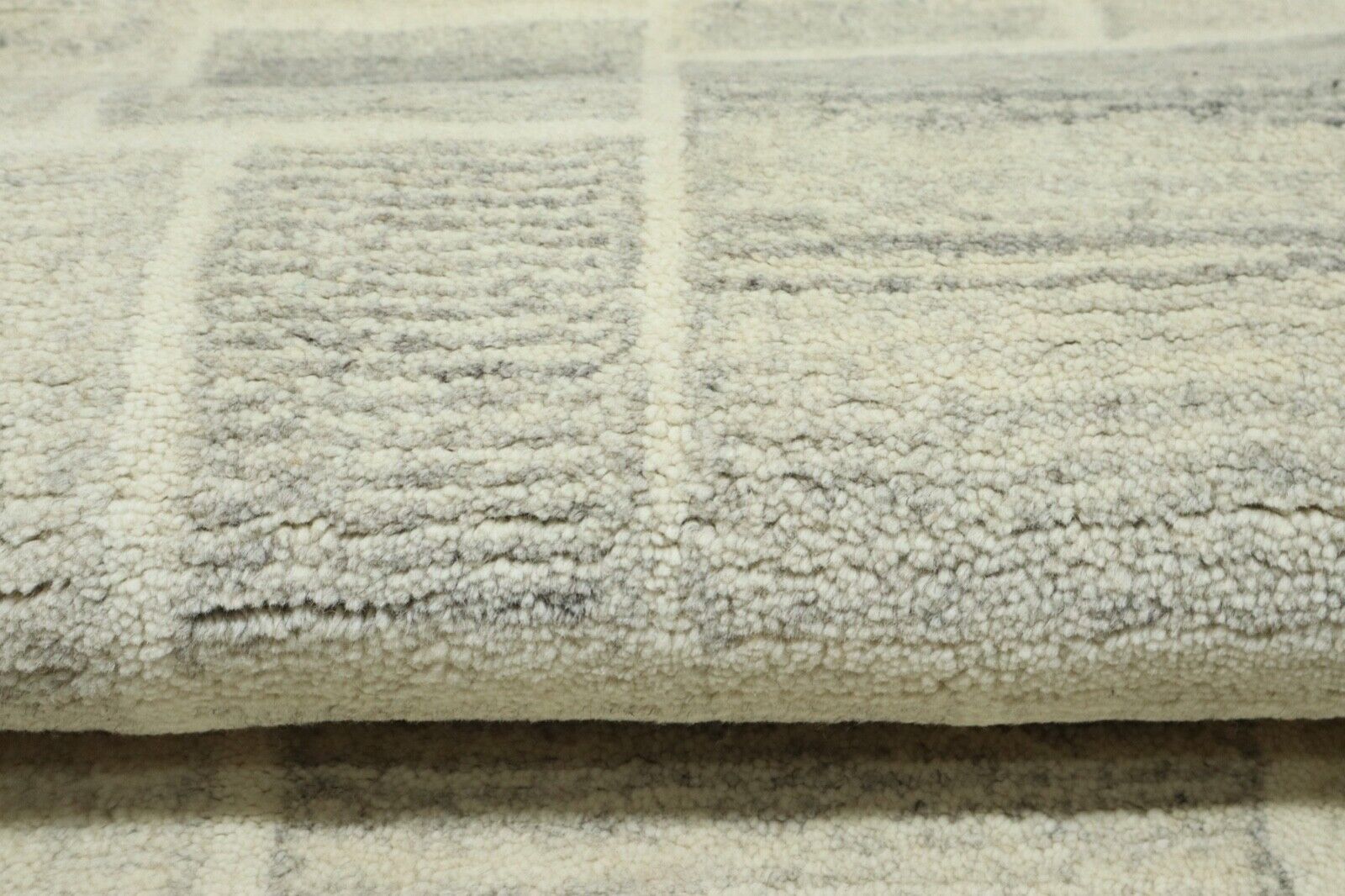 Gabbeh Teppich 100% Wolle 70X140 cm Handarbeit Beige Handgetuftet T1031