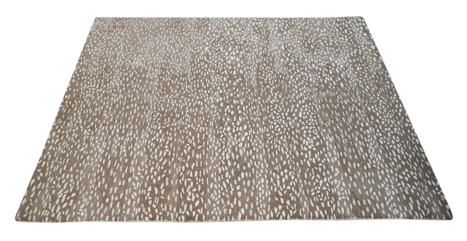 Handgetufteter Wolle teppich 150x240 Beige Modern Wohnzimmer SH243