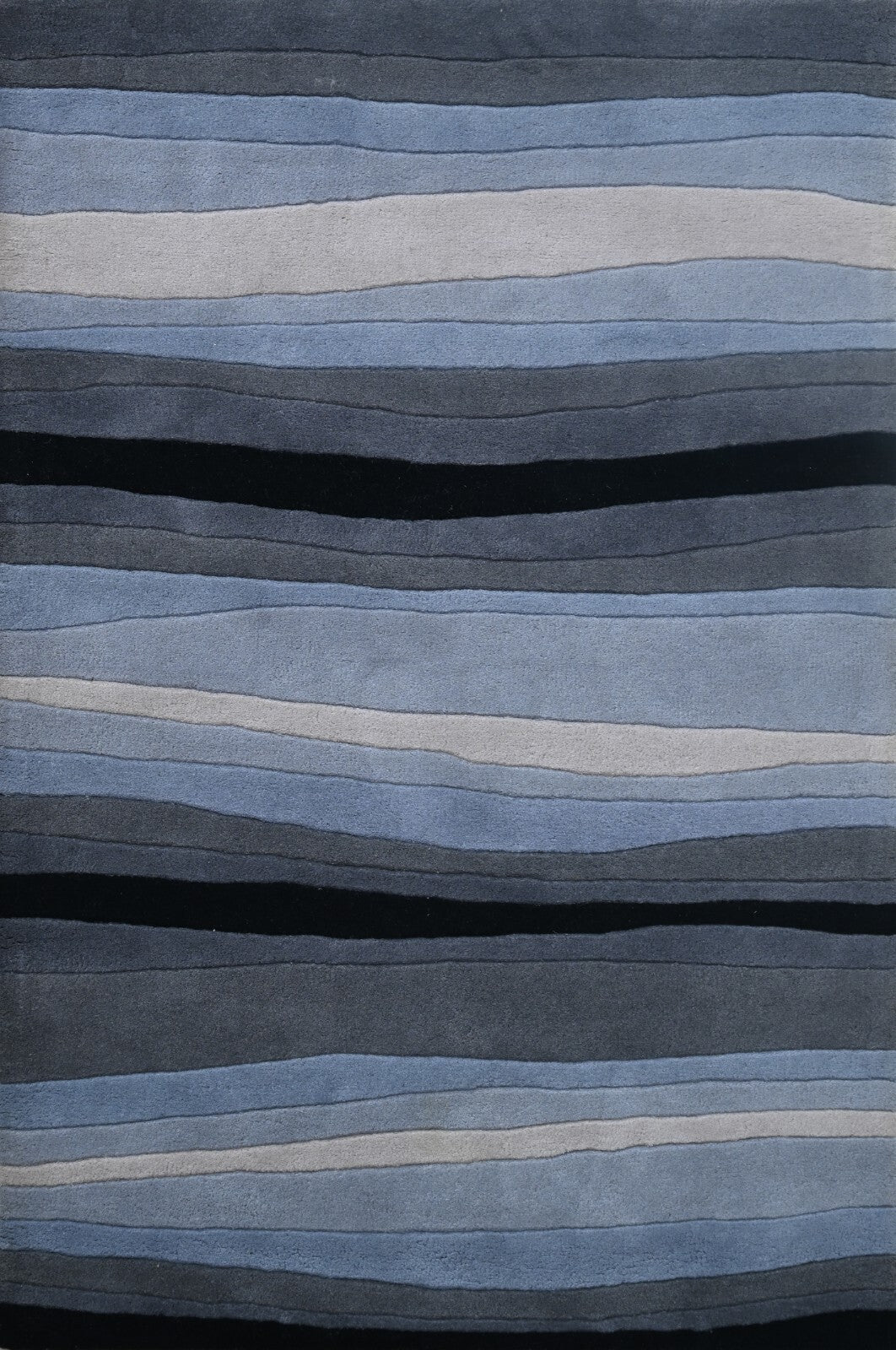 Handgetufteter Wolle teppich 120x180 blau-multi Modern Wohnzimmer SH205