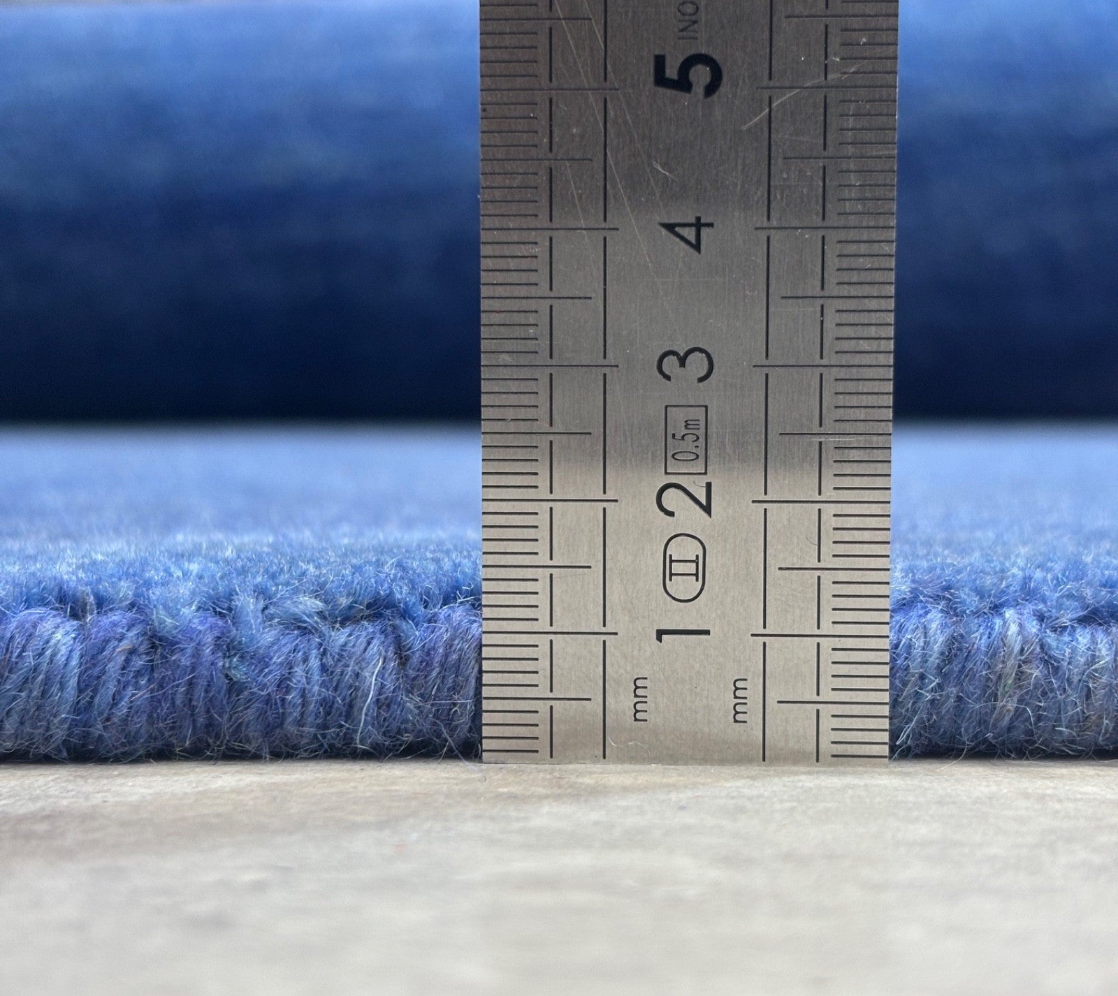 Orientteppich Gabbeh Teppich 100% 170x240 cm Handgewebt 100% Wolle Blau Modern