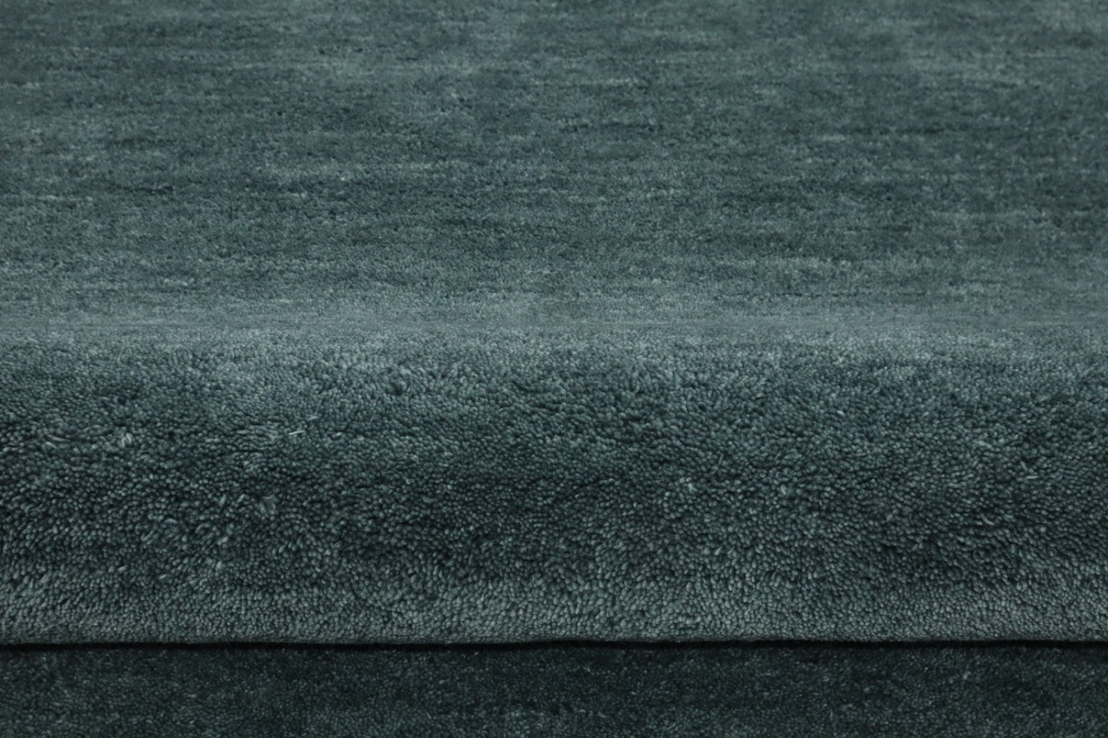 Gabbeh Teppich 100% Wolle Grau Uni Farbe 120x180 cm Handgemacht PL11