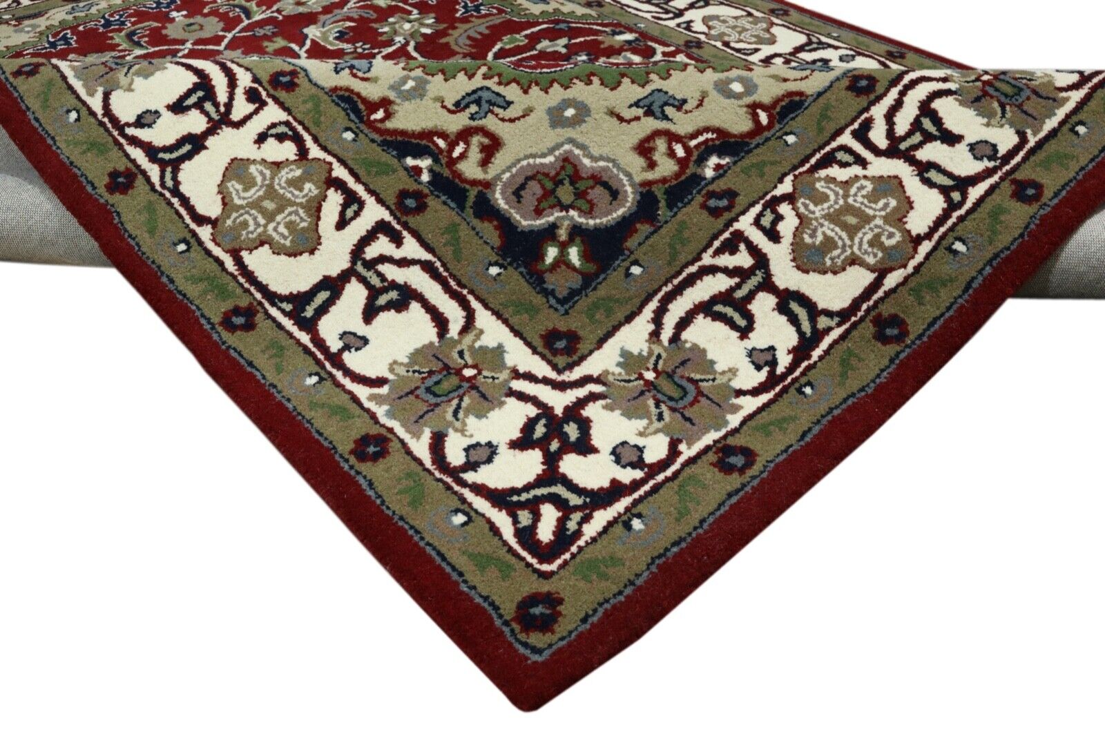 Červený orientální koberec 100% vlna 160x230 cm Ručně tkaný Ručně všívaný T939