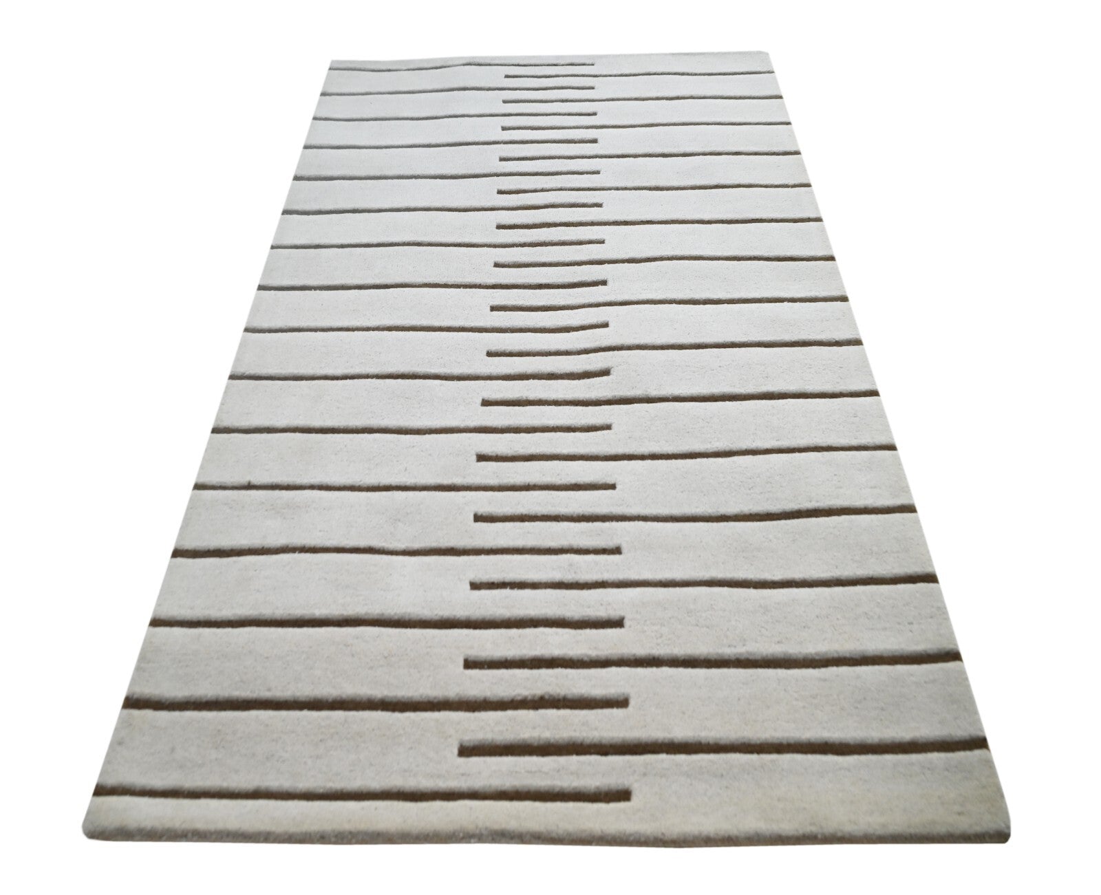 Handgetufteter Wolle teppich 150x240 Silber Modern Wohnzimmer SH231