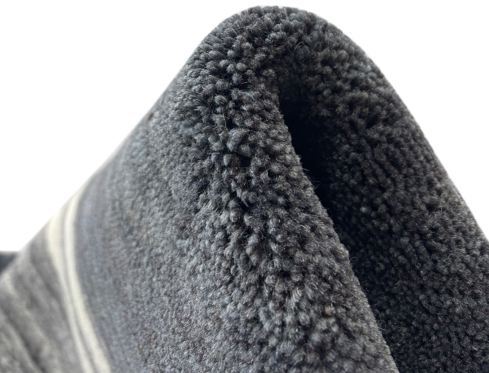 Wollteppich 170x240cm Modern Handgewebter Grau Beige 100% wolle Gabbeh st40