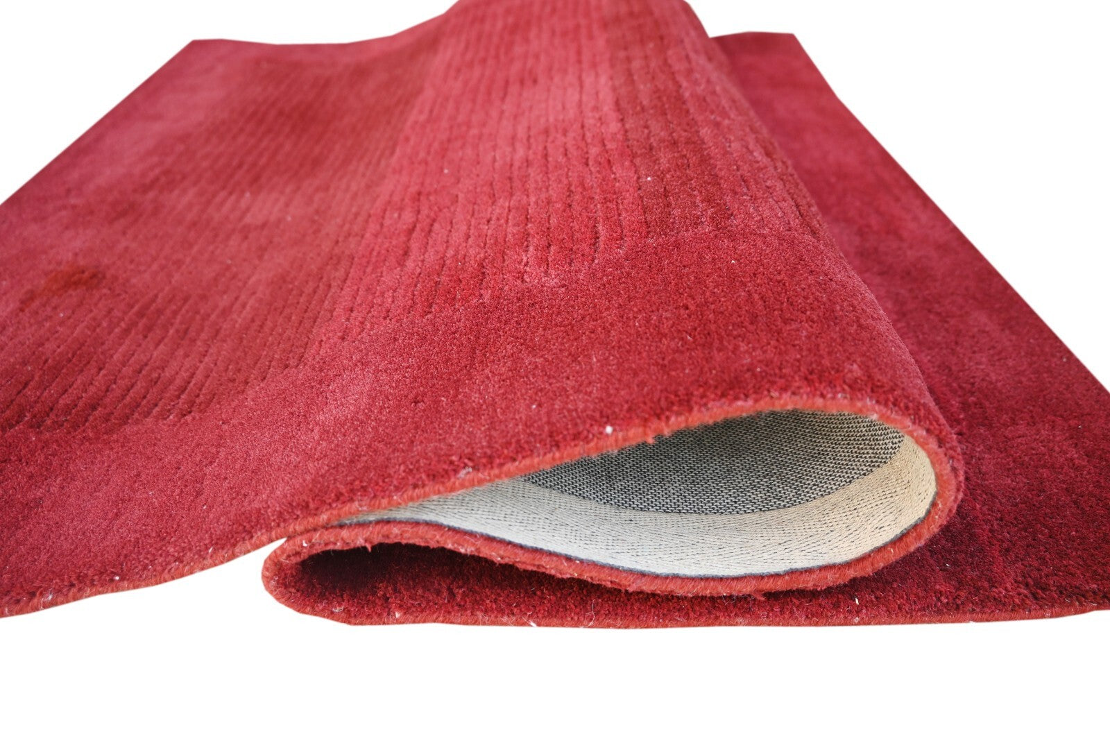 Handgetufteter Wolle teppich 120x180 Maroon Modern Wohnzimmer SH264