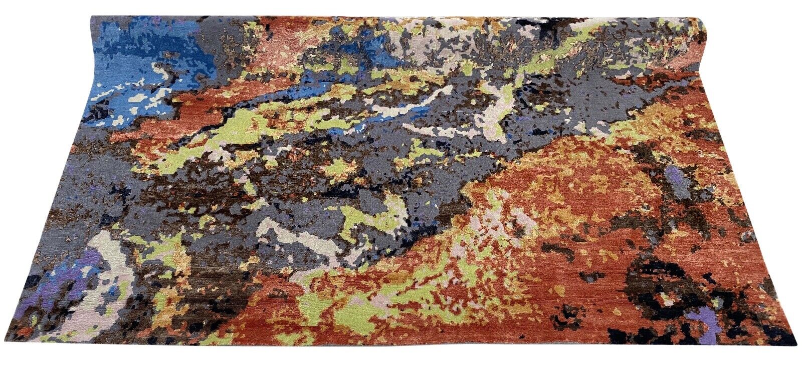 Handgeknüpft Teppich Einzigartiges Design Nepal Bambus seide Wolle 250X300 cm