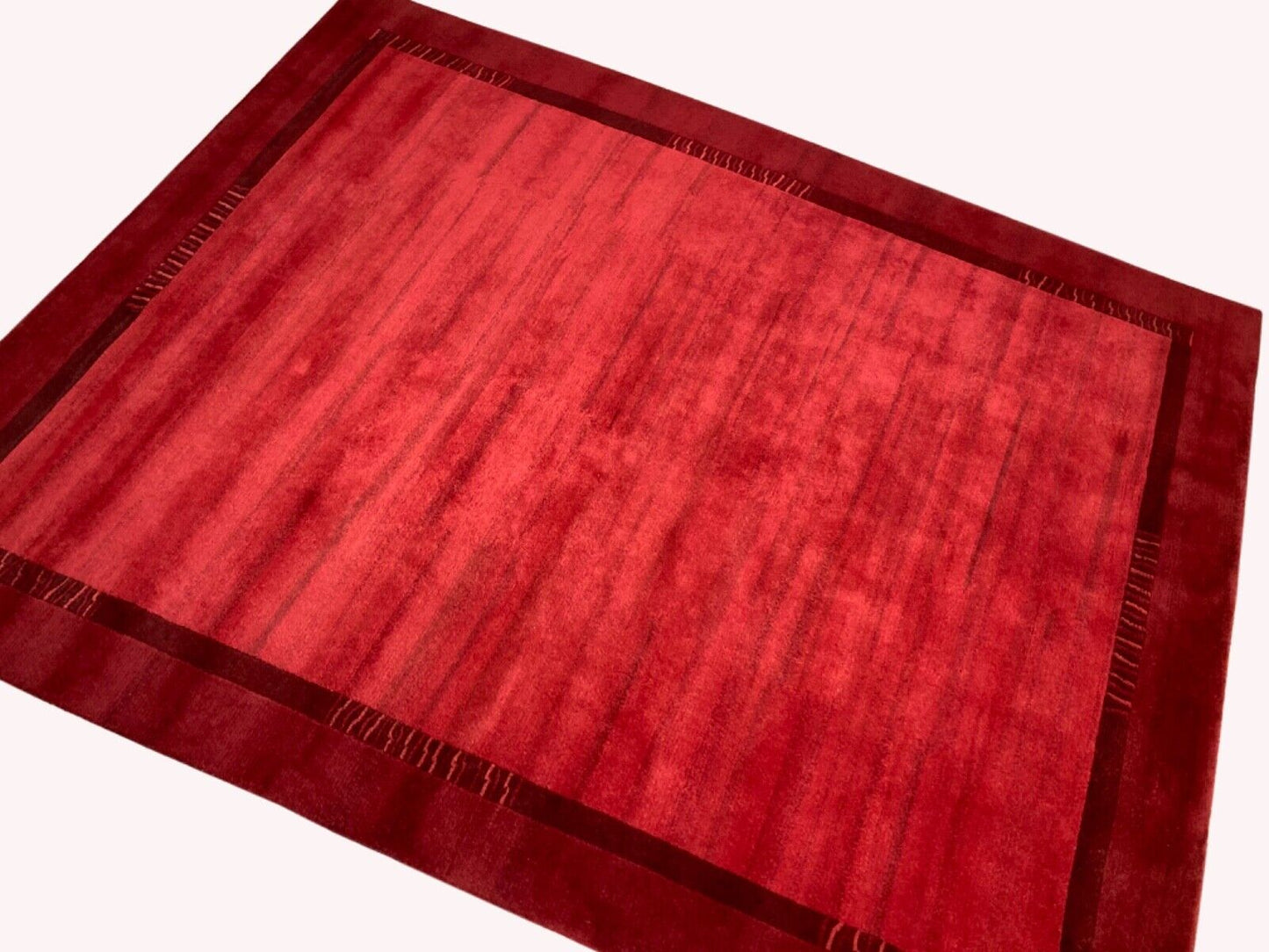 Rot Teppich Handgeknüpft 250X350 cm Orange 100% Wolle Orientteppich Indo Nepal