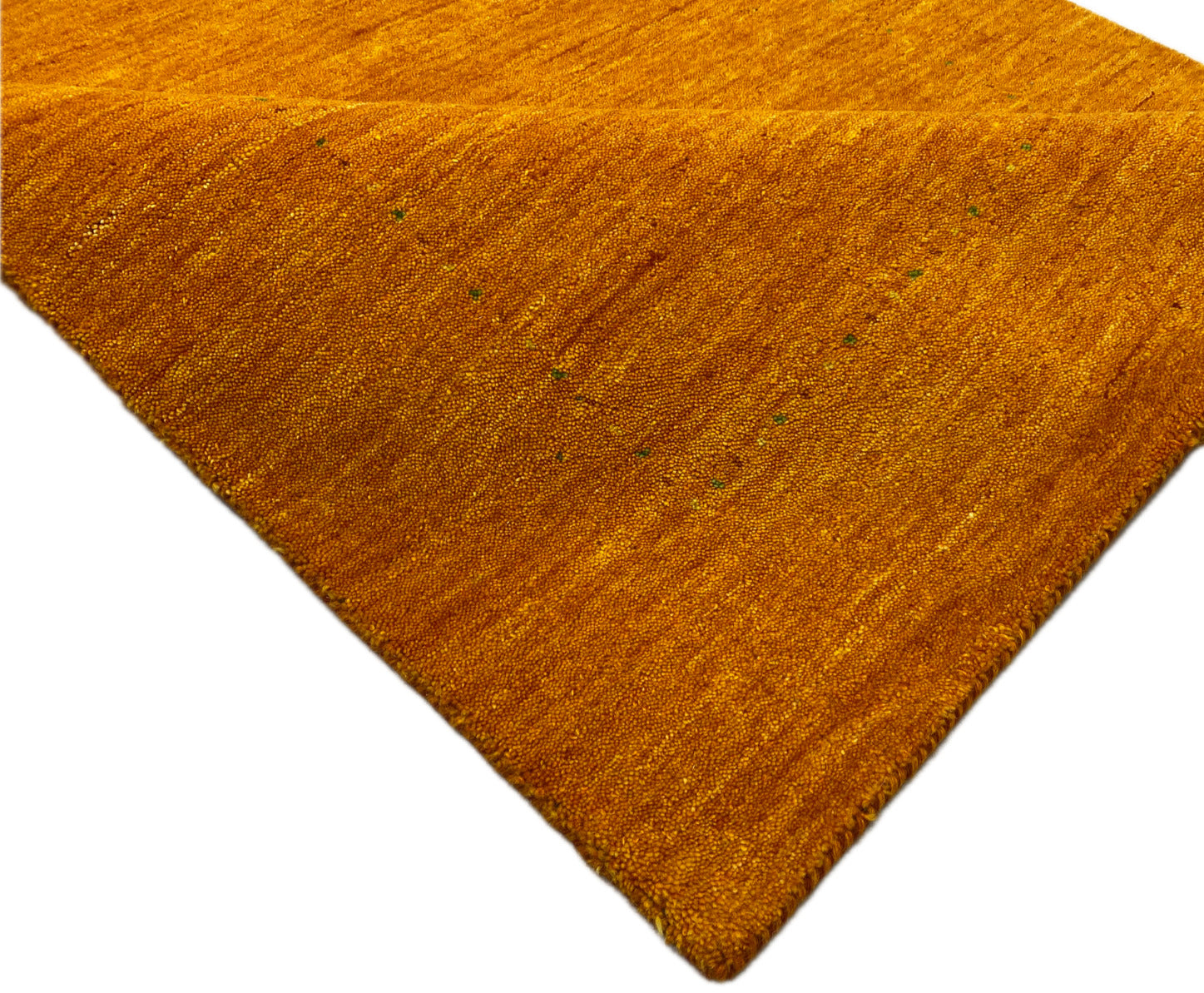 Gold Teppich 100% wolle Handgefertigter Hochwertig 124x180 cm S197