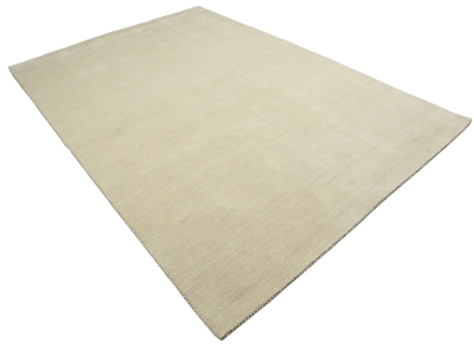 Beige Teppich 100% Wolle 200x300 cm Gabbeh Loom Handgewebt T958